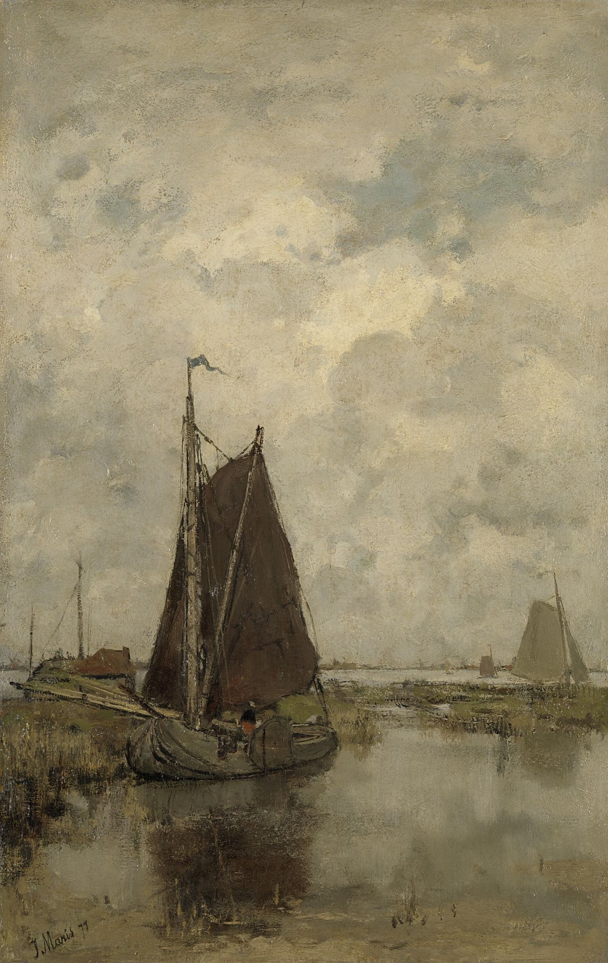 Ships in Dull Weather by Jacob Maris