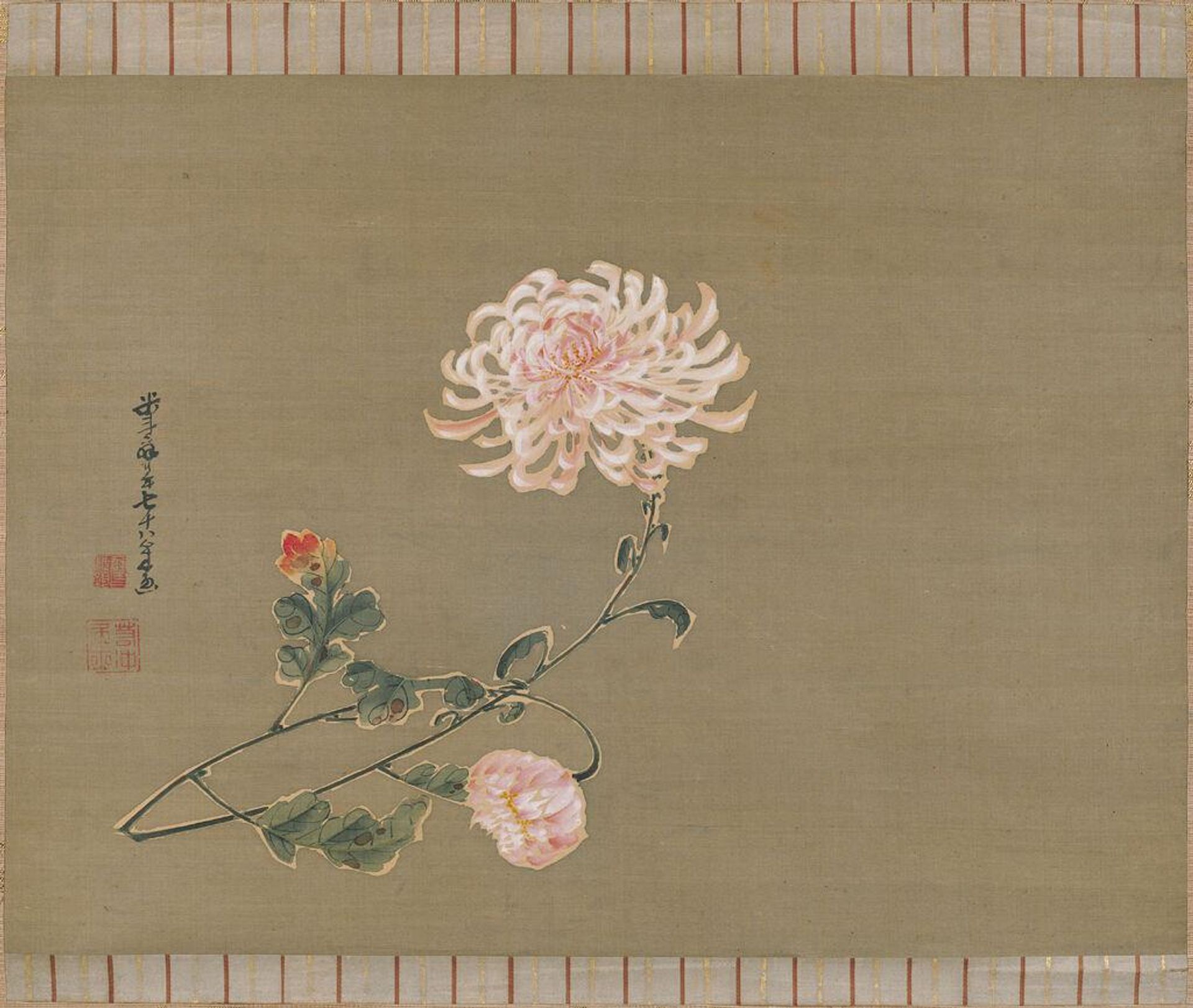 Chrysanthemum by ItÅ JakuchÅ« ä¼è¤è¥å²