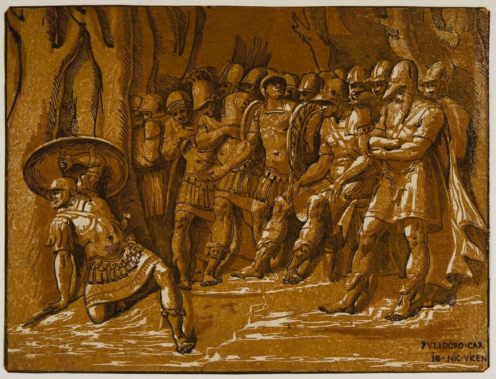 Death of Ajax by Giuseppe NiccolÃ² Vicentino