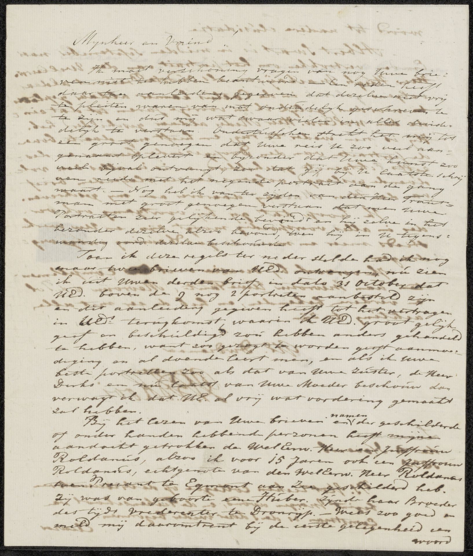 Brief aan Jacobus Hijmans by Willem Bartel van der Kooi