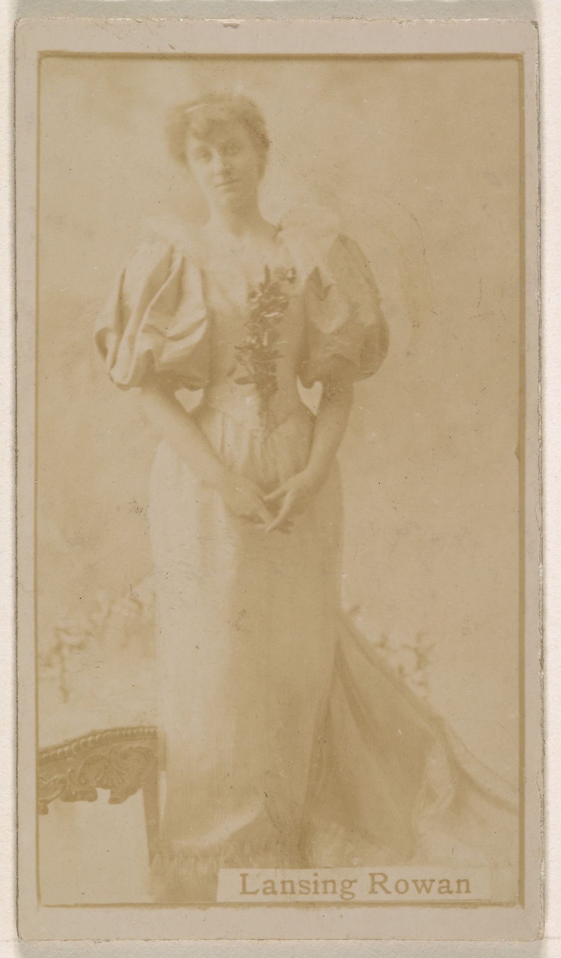 Lansing Rowan, from the Actresses series (N245) issued by Kinney Brothers to promote Sweet Caporal Cigarettes by Kinney Brothers Tobacco Company