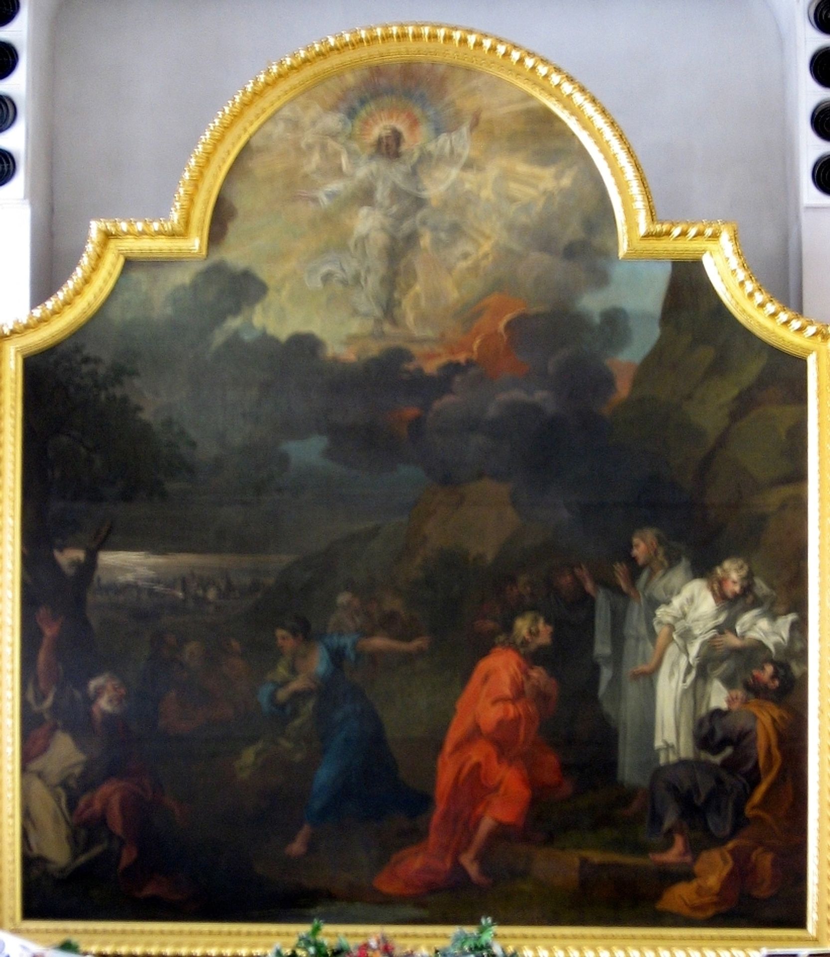 Central panel of the altar triptych, St Nicholas, Bristol by William Hogarth
