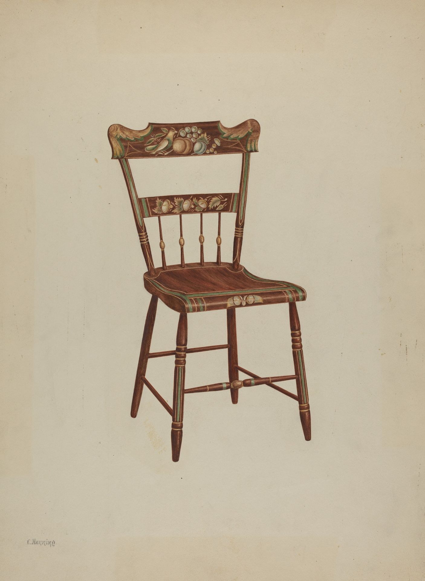 Pa. German Chair by Charles Henning
