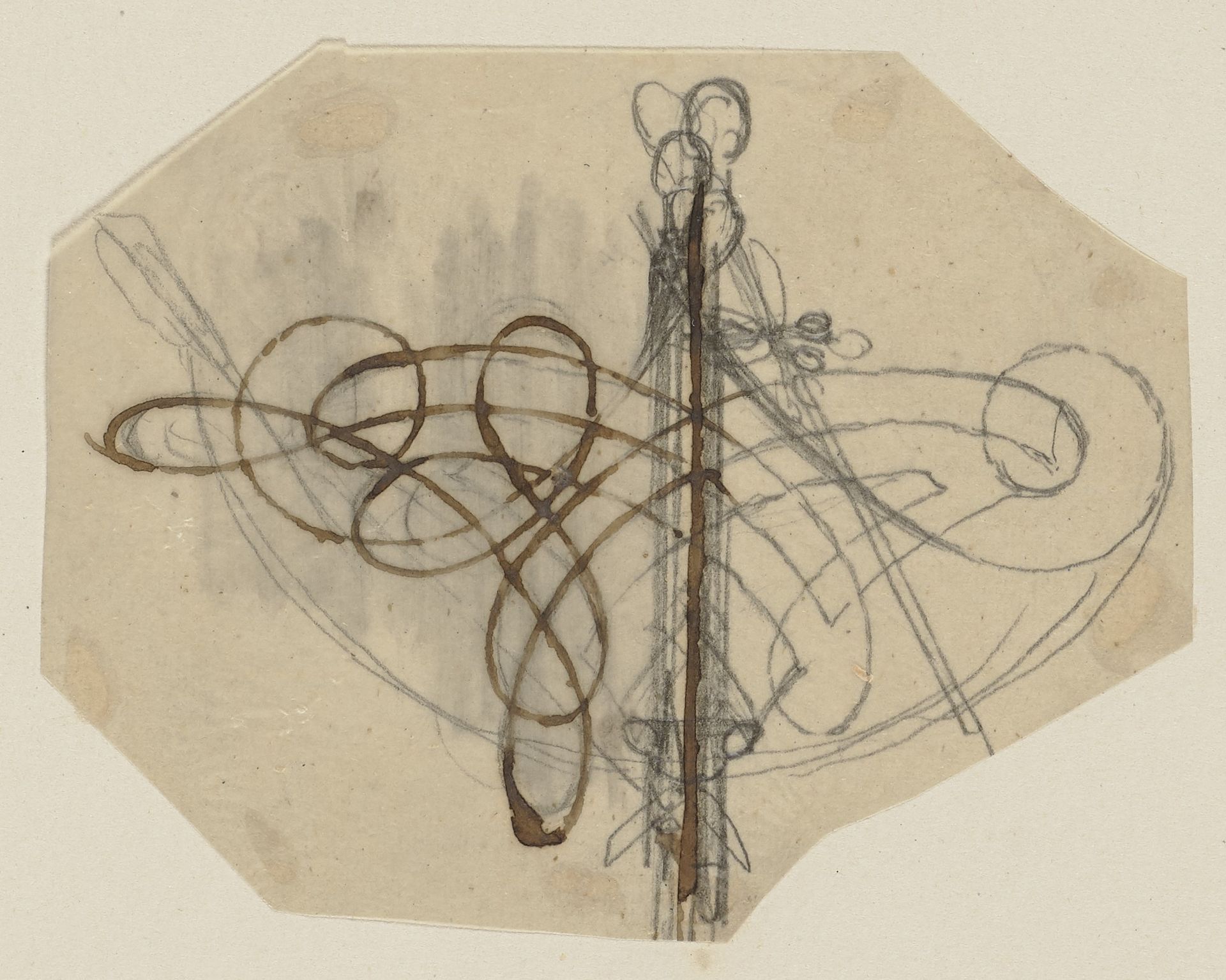 Ornament des Nick Bottom als Pyramus mit Garnspule und Schere by Paul Konewka