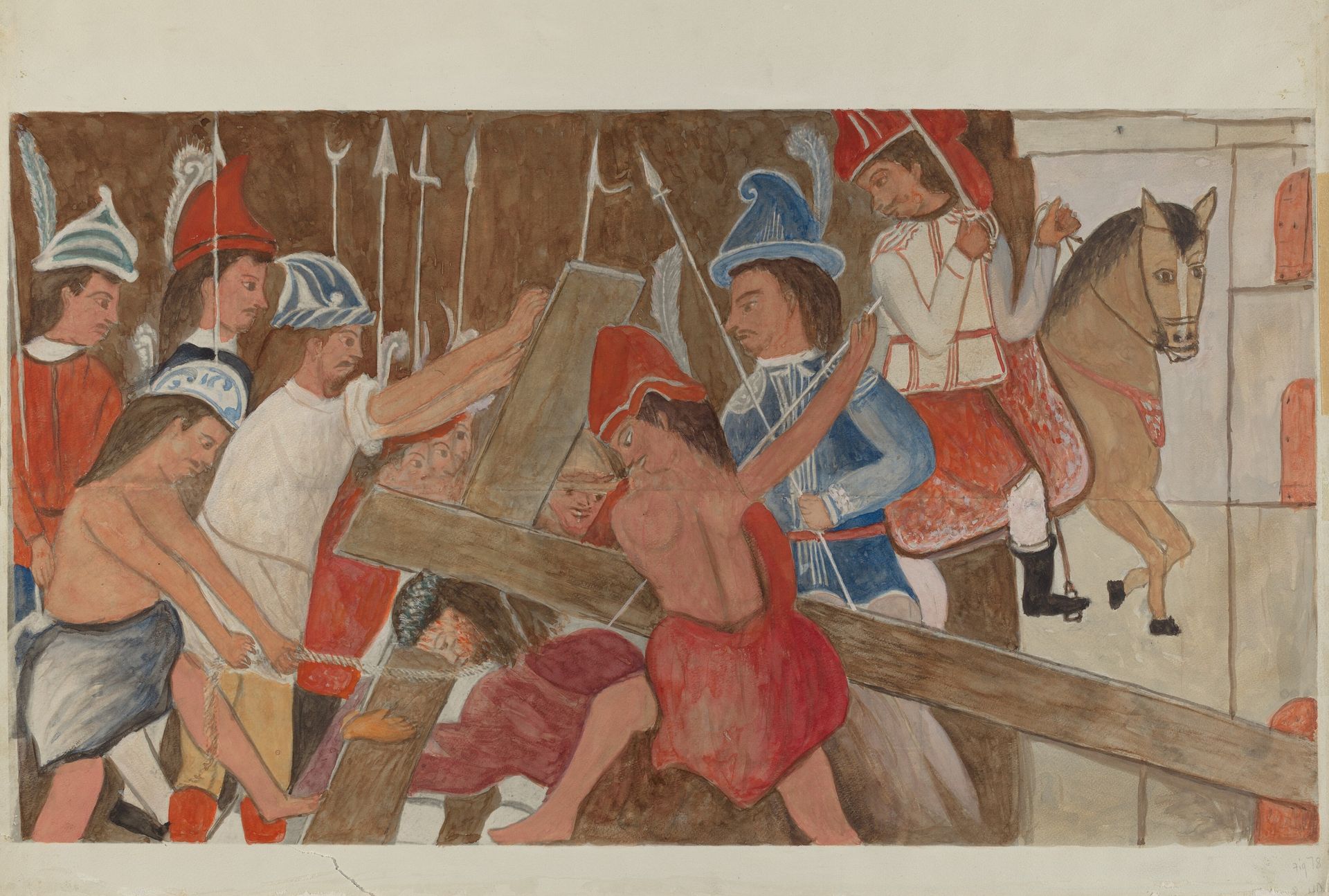 Station of The Cross No. 3: "Jesus Falls the First Time" by William Herbert