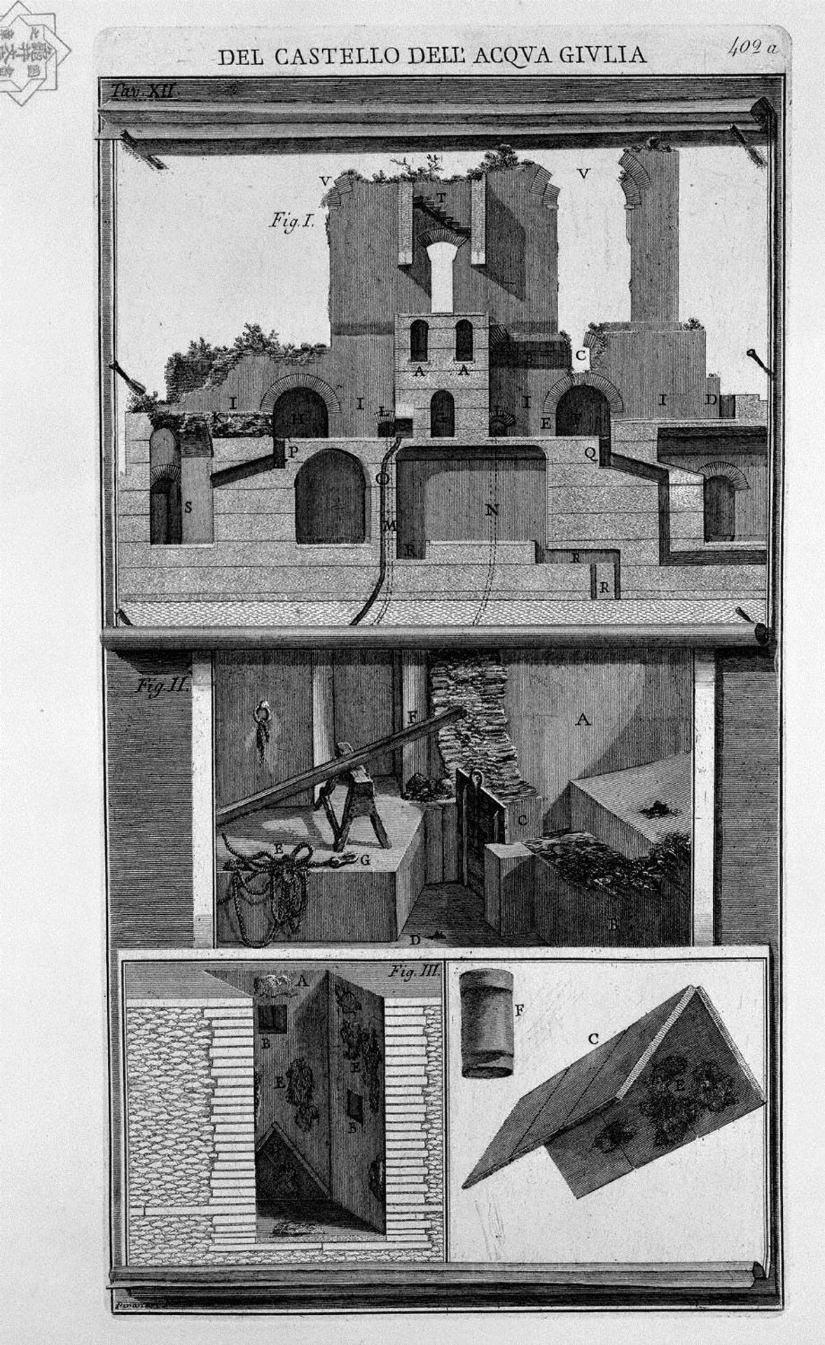 Vertical section by Giovanni Battista Piranesi