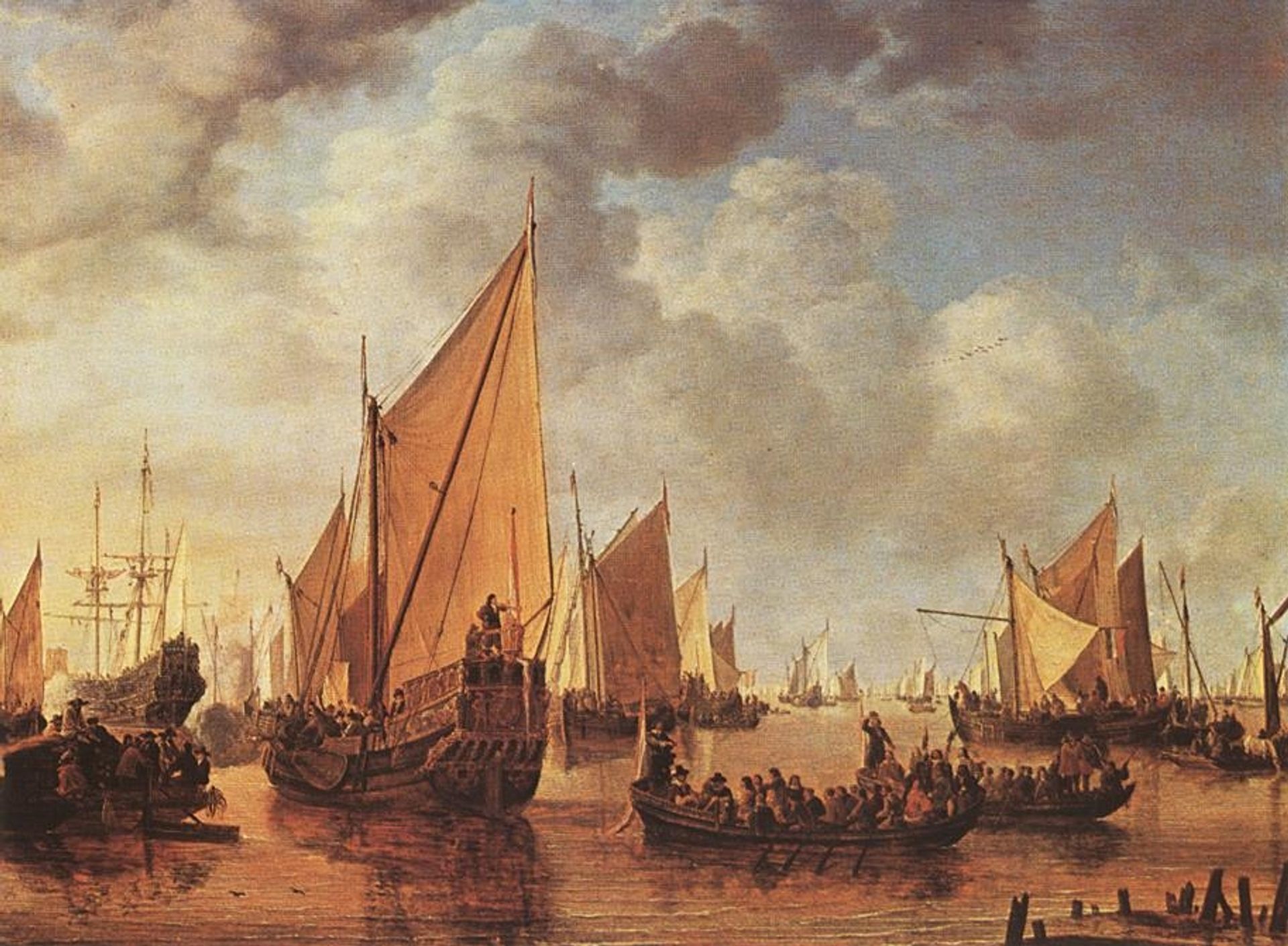 Visit of Frederick Hendriks II to Dordrecht in 1646 by Simon de Vlieger