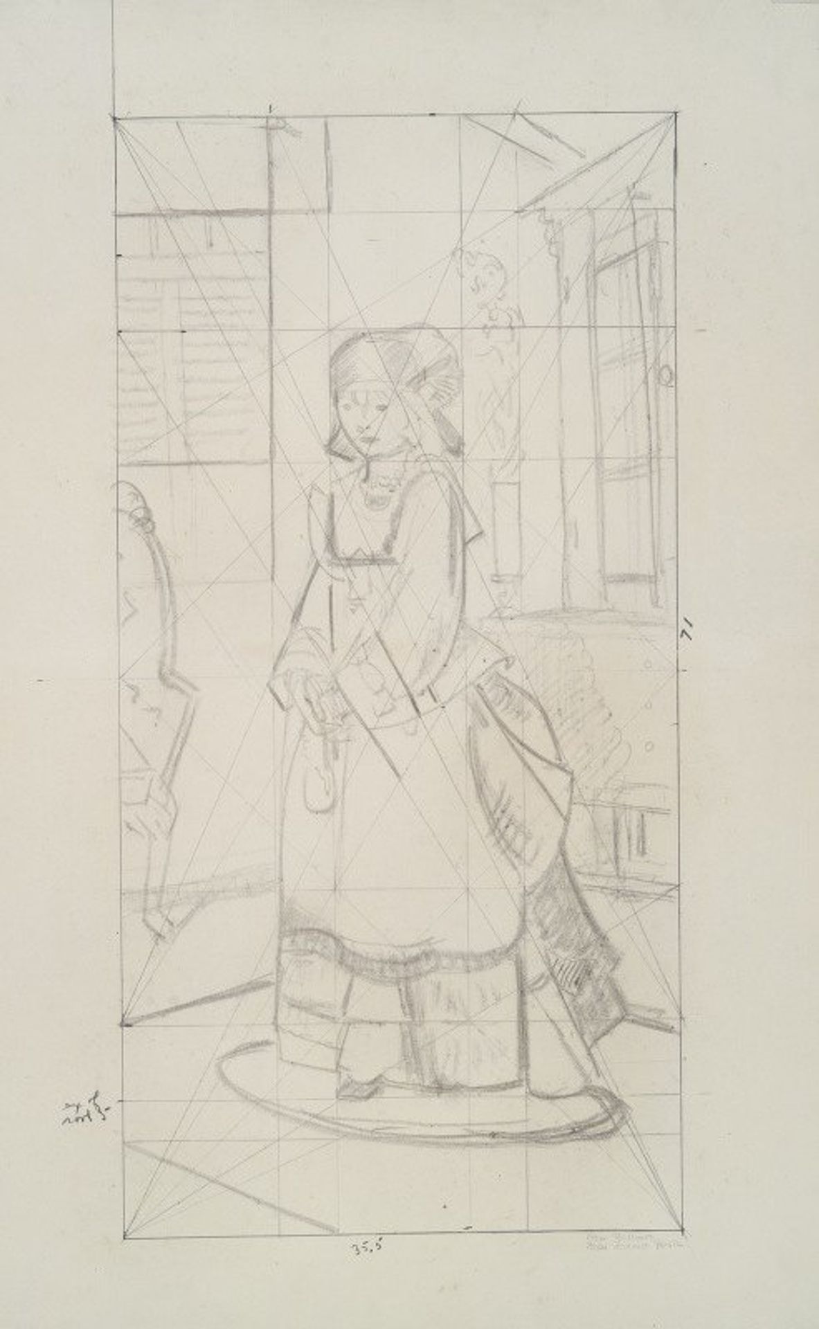 Lady Jean, study for Bellows’ Lady Jean by George Wesley Bellows