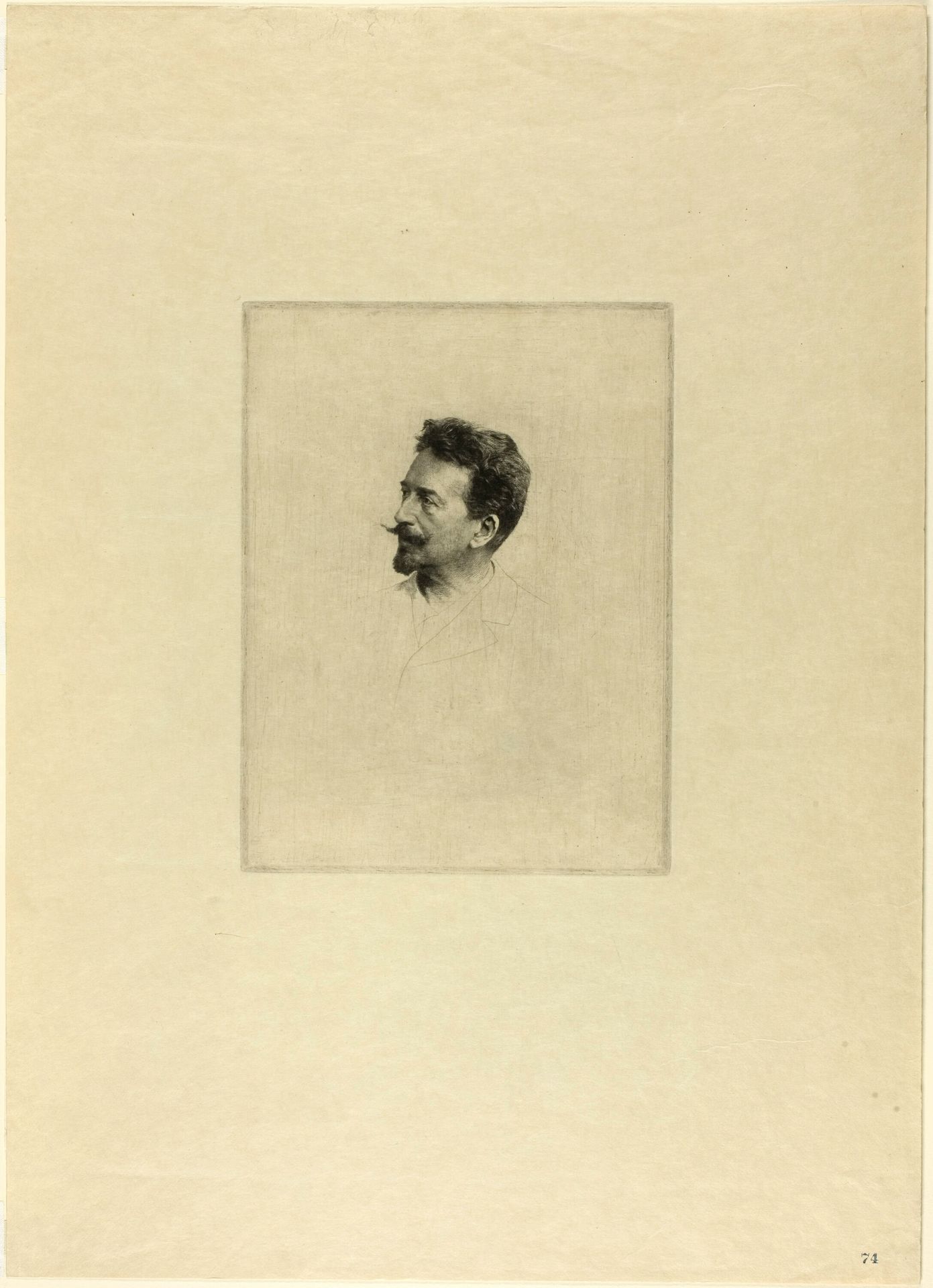 Portrait of Félicien Rops by Adrien De Witte