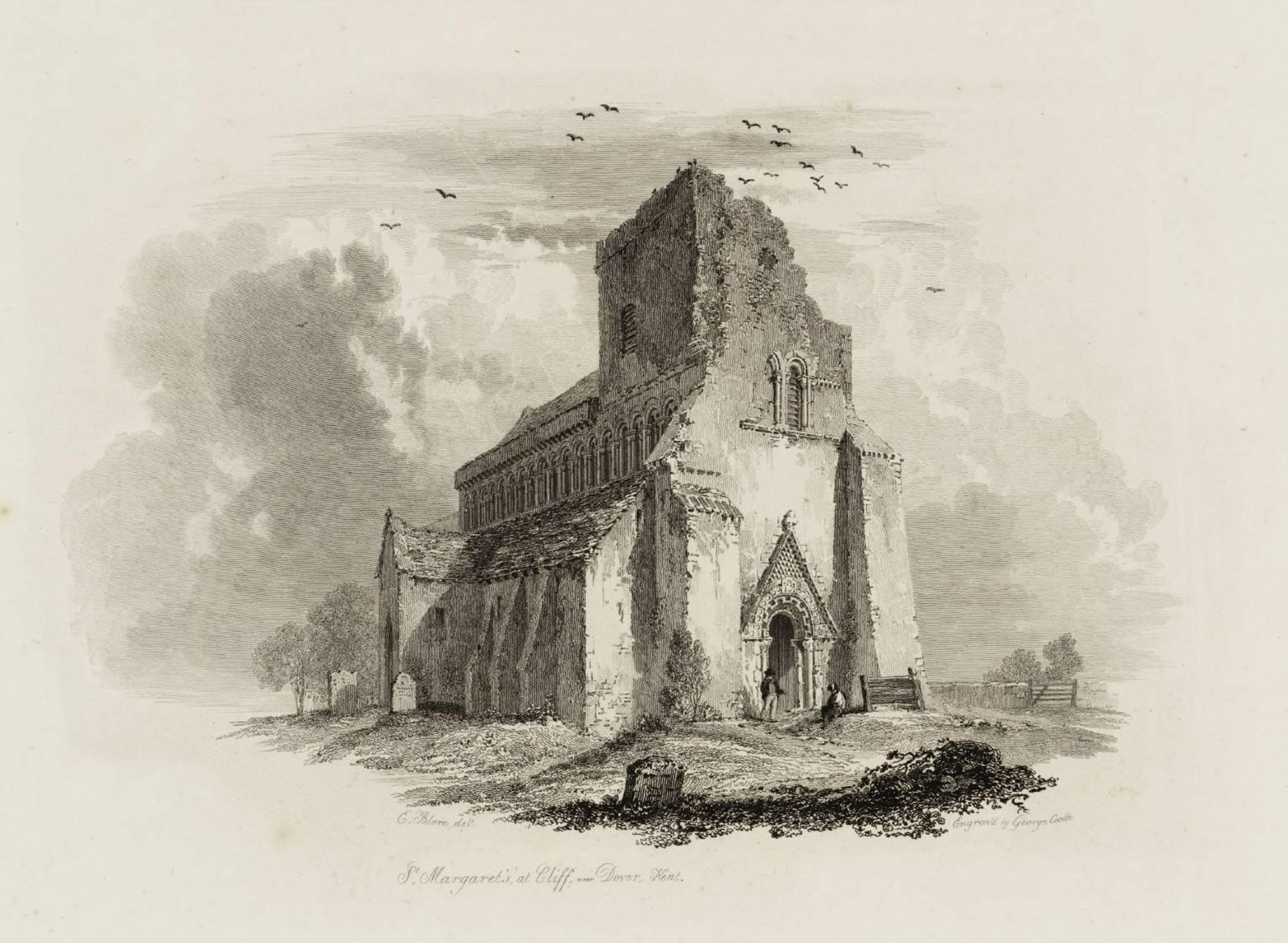 St Margaret’s at Cliff, near Dover, Kent by  Edward Blore
