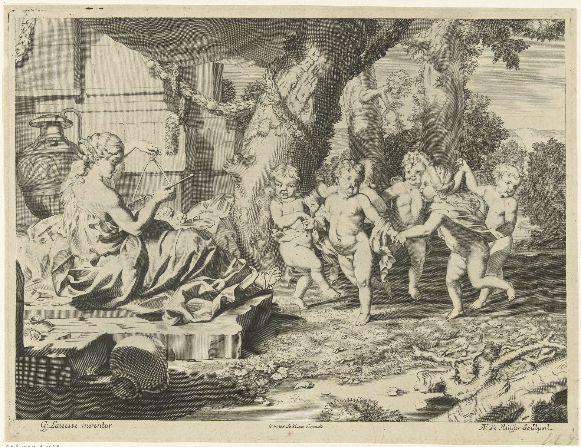 Allegorie op de muziek by Nicaise de Ruyter