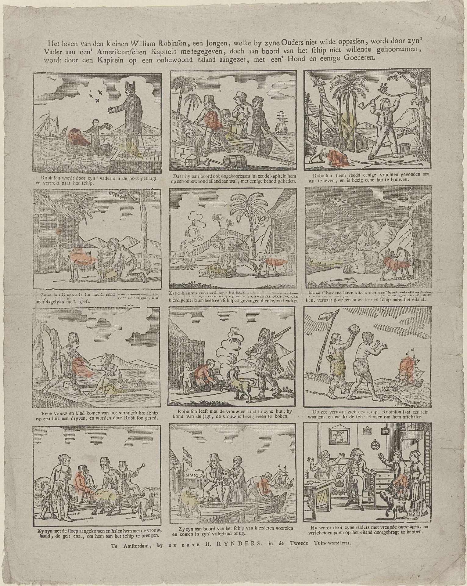 Het leven van den kleinen William Robinson, een jongen, welke by zyne ouders niet wilde oppassen [(...)] by Erve H. Rynders
