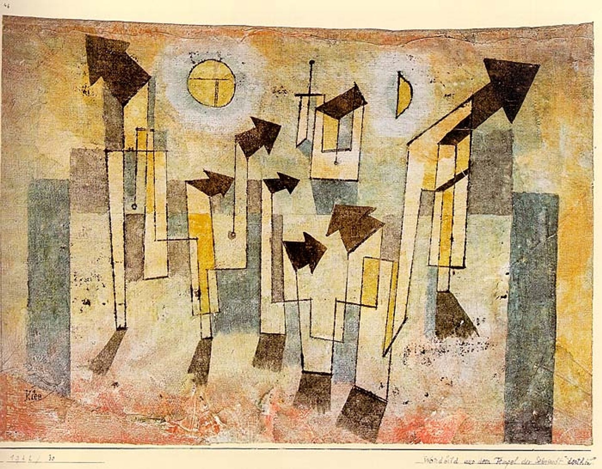 Wall Painting from the Temple of Longing by Paul Klee