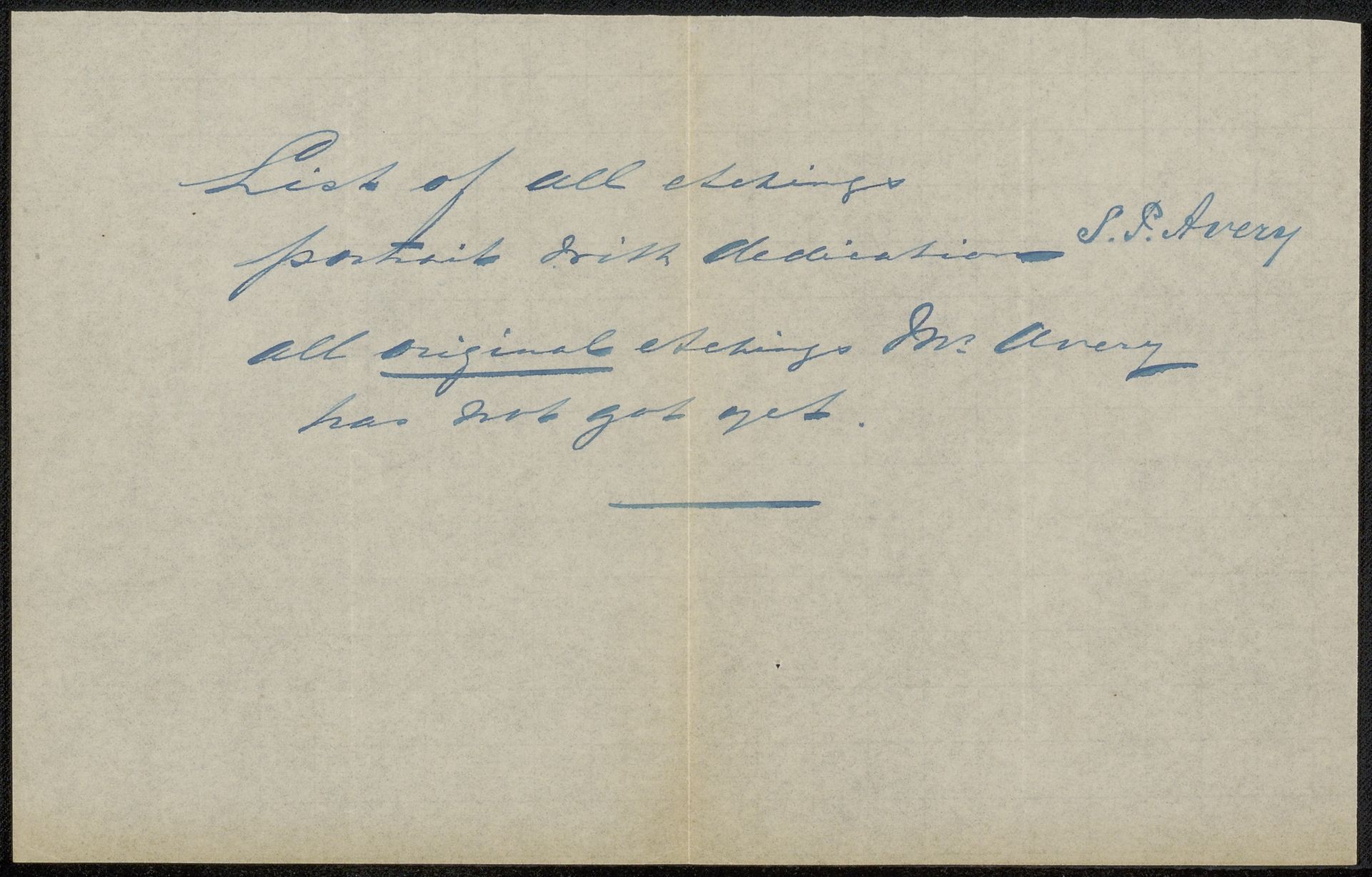 Aantekening uit archief Philip Zilcken by Hermanus Gijsbertus Tersteeg