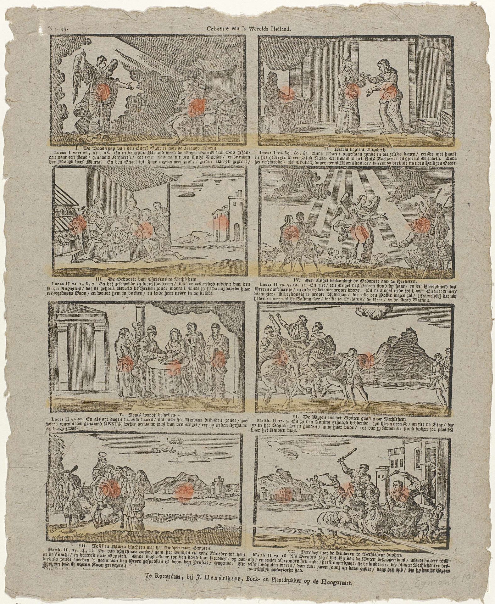 Geboorte van 's Werelds Heiland by Jan Hendriksen