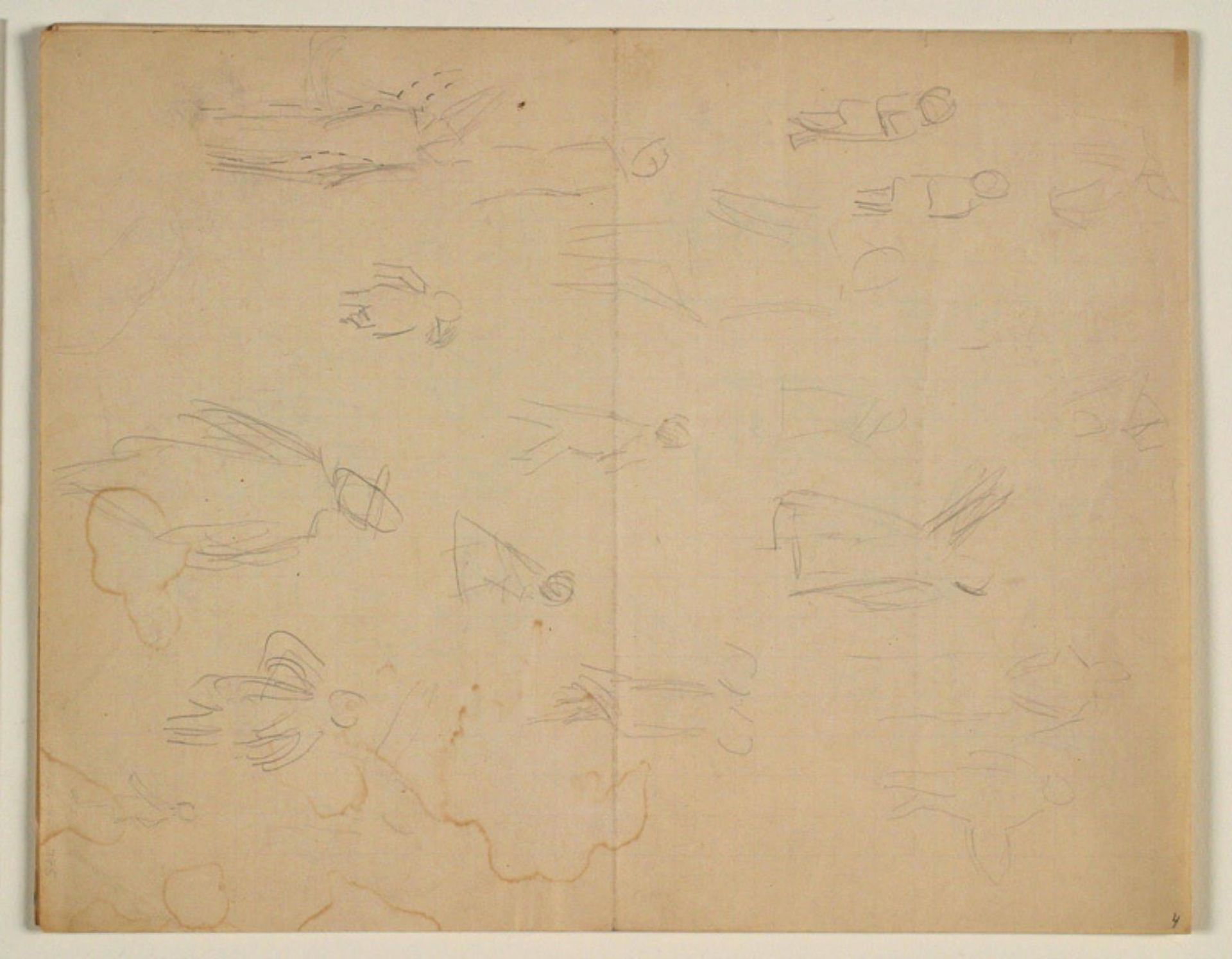 Skitser af figurer i bevægelse by Niels Larsen Stevns