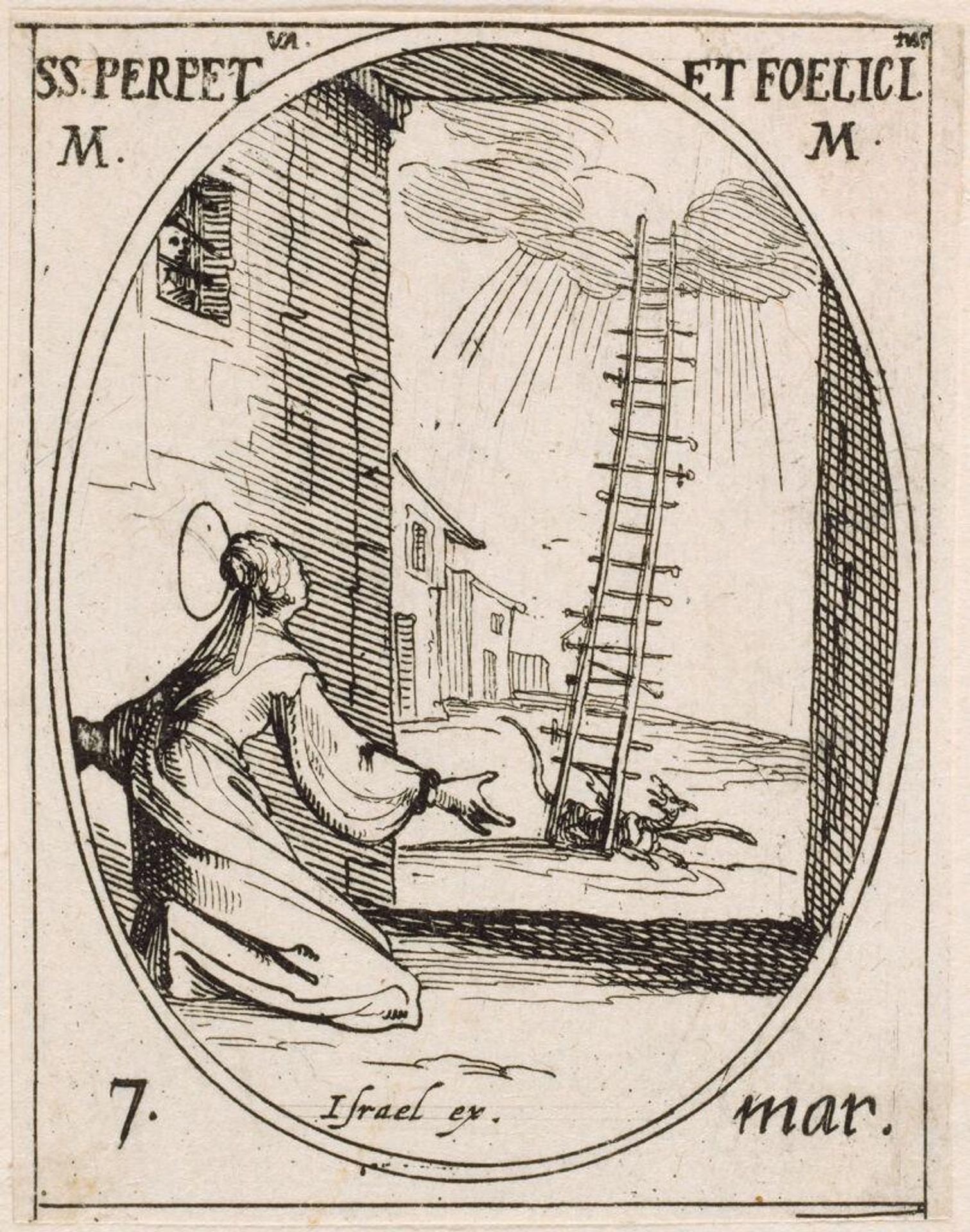 Saints Perpetua and Felicity by Jacques Callot