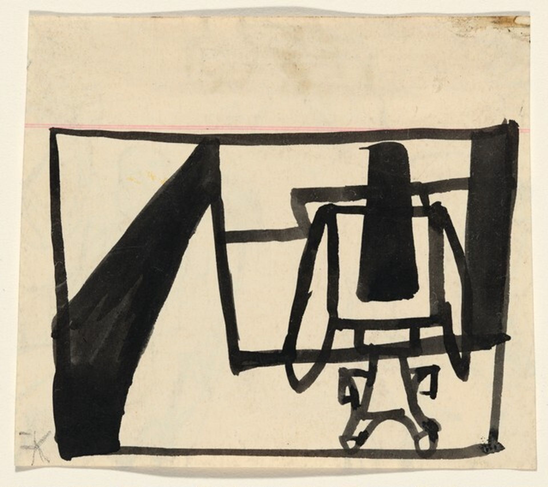 Untitled (Interior with Table) by Franz Kline