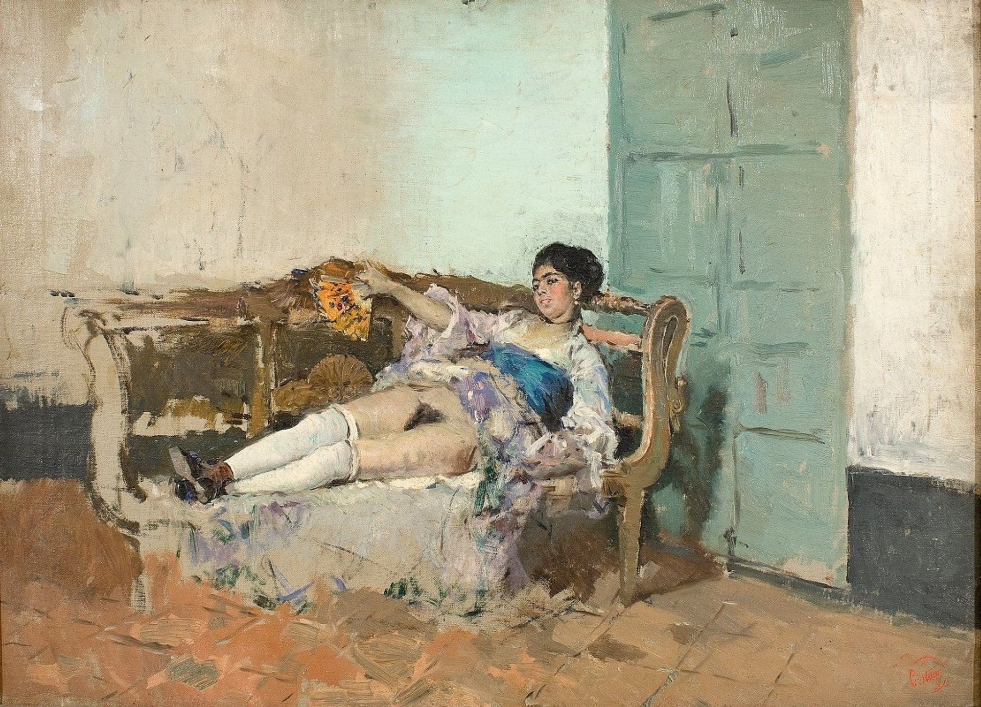Carmen Bastián by Mariano Fortuny Marsal