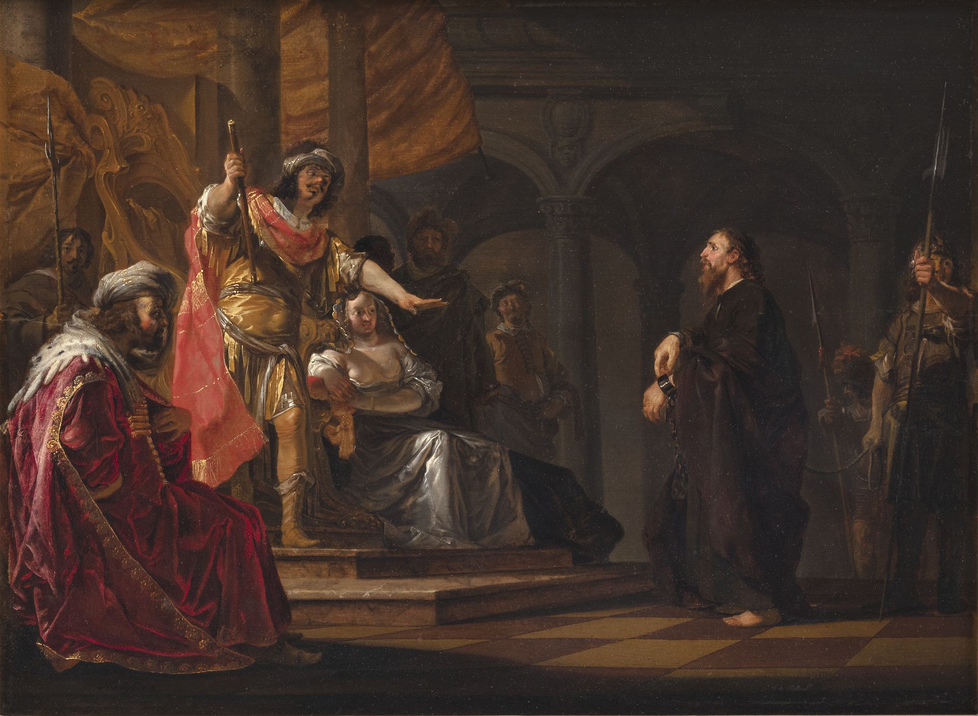 Paulus the Apostle defending himself at the Trial in Caesarea by Nikolaus Knüpfer