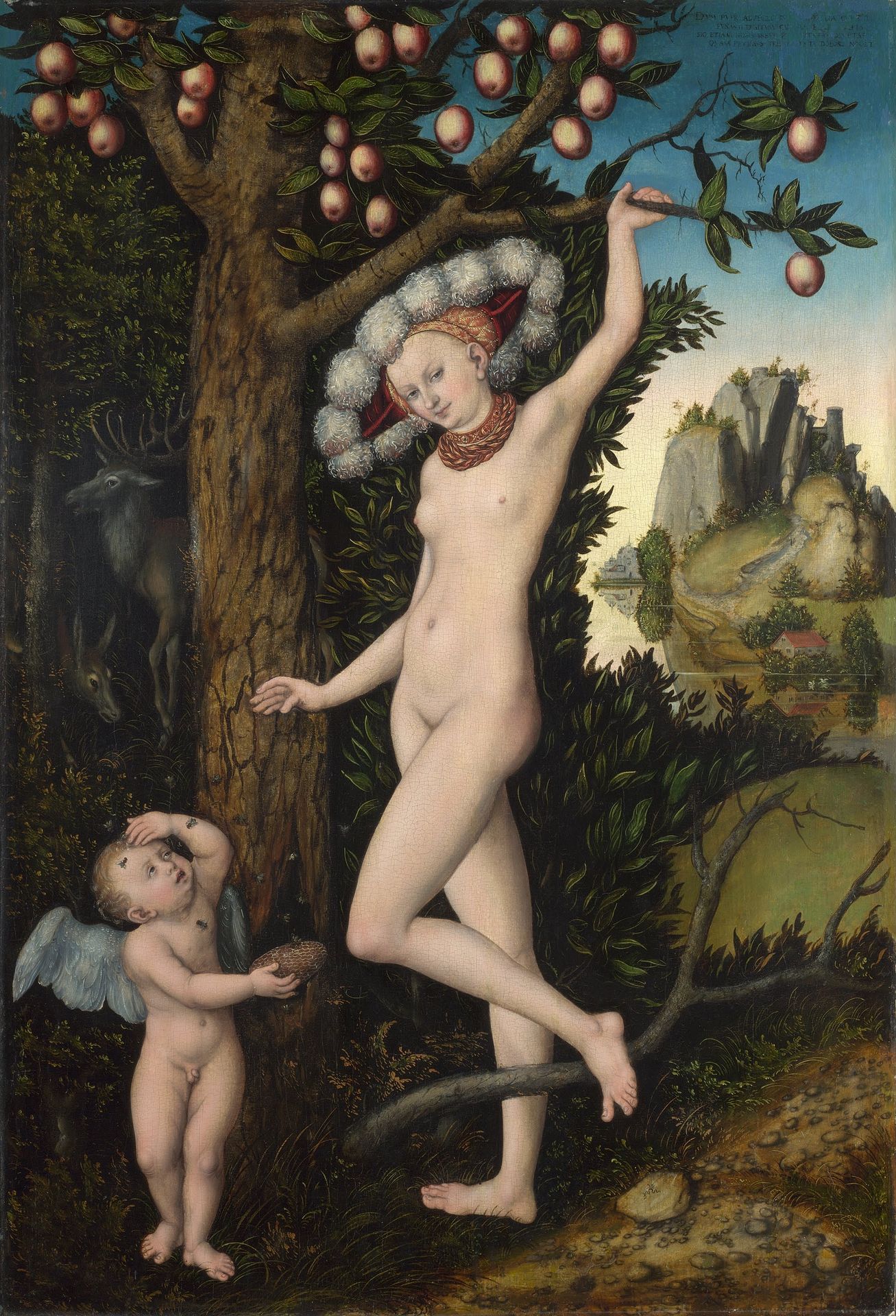 Cupid complaining to Venus. by Lucas Cranach the Elder