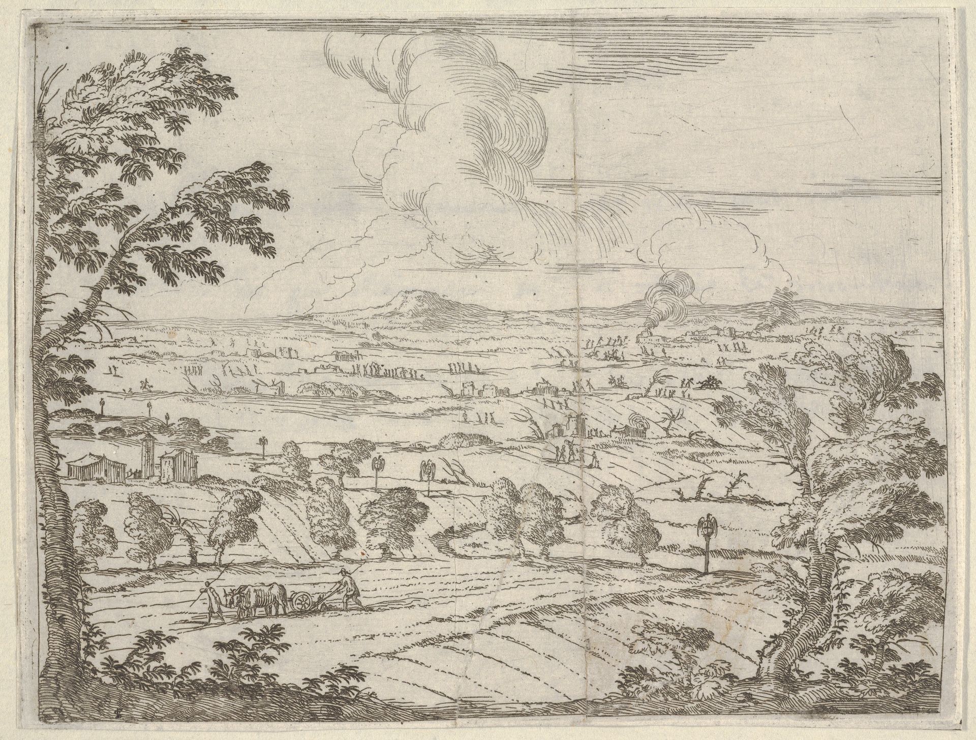 Francesco I d'Este Keeps his State Intact During the Descent of the Germans into Mantua, from L'Idea di un Principe ed Eroe Cristiano in Francesco I d'Este, di Modena e Reggio Duca VIII [...] by Bartolomeo Fenice (Fénis)