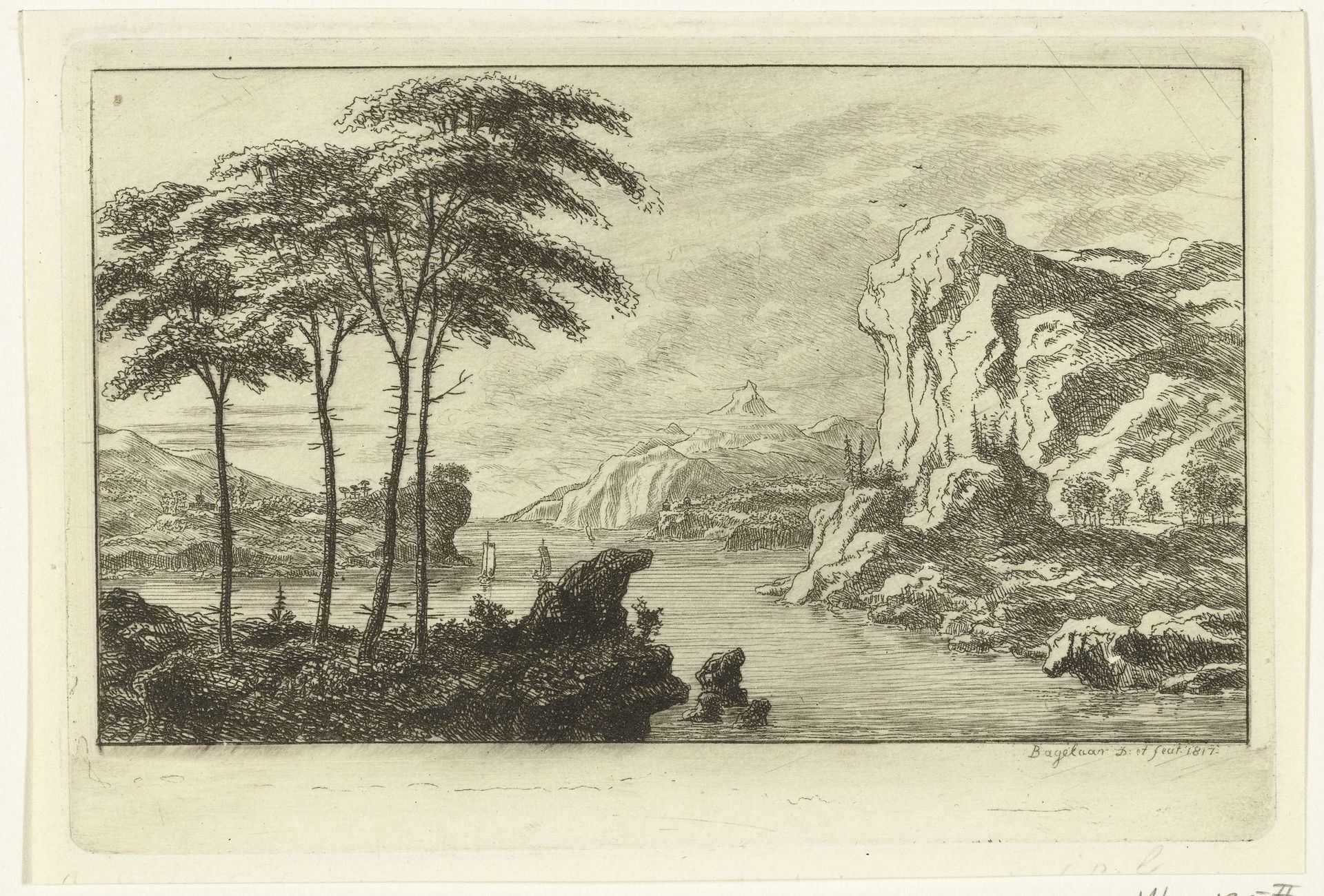 Waterlandschap bij de Adriatische Zee by Ernst Willem Jan Bagelaar