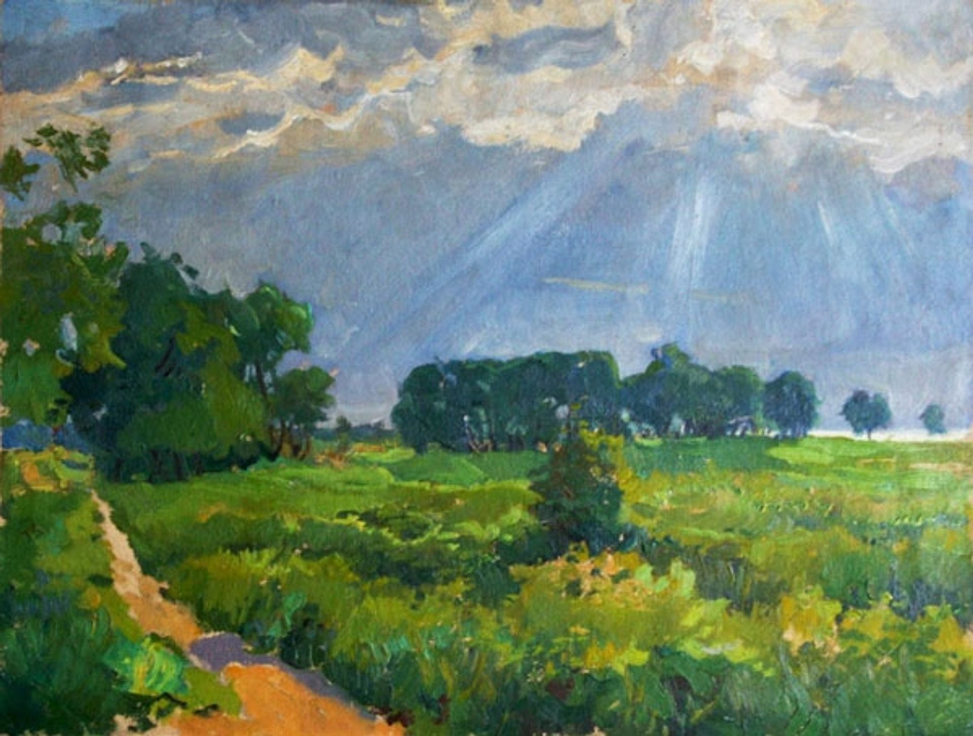 After the rain by Veniamin Kremer