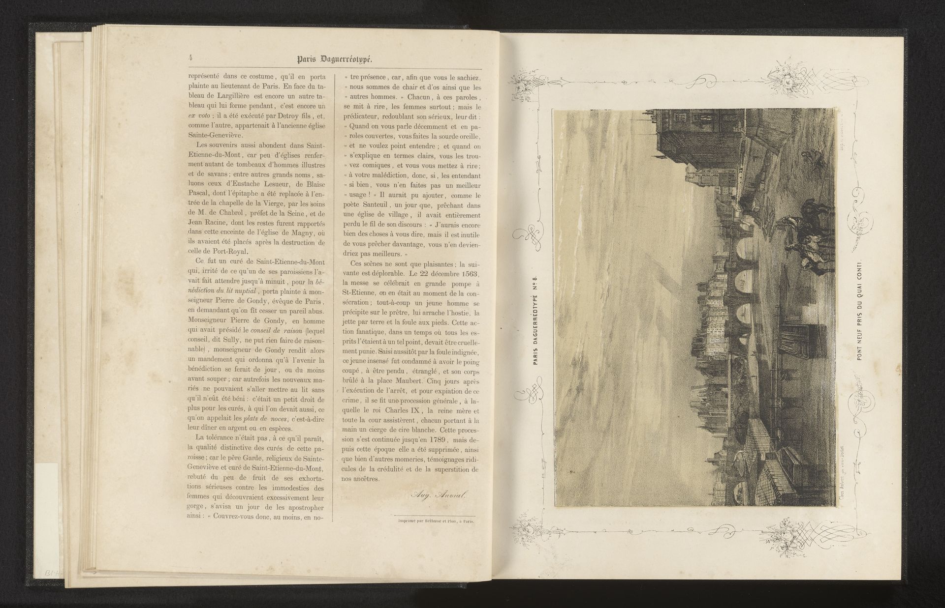 Pont Neuf bij de Quai de Conti by Anonymous