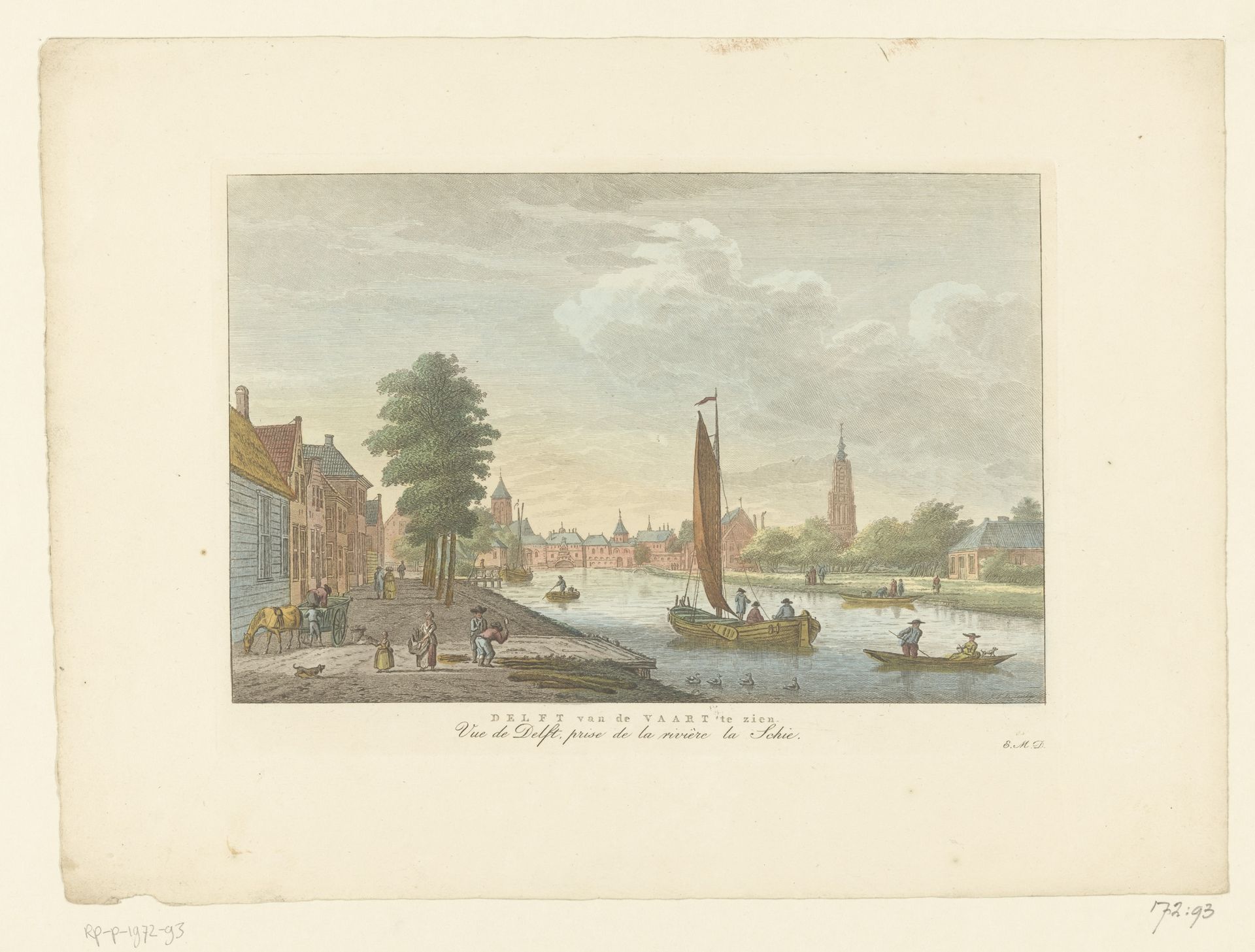Gezicht op Amersfoort by Carel Frederik (I) Bendorp