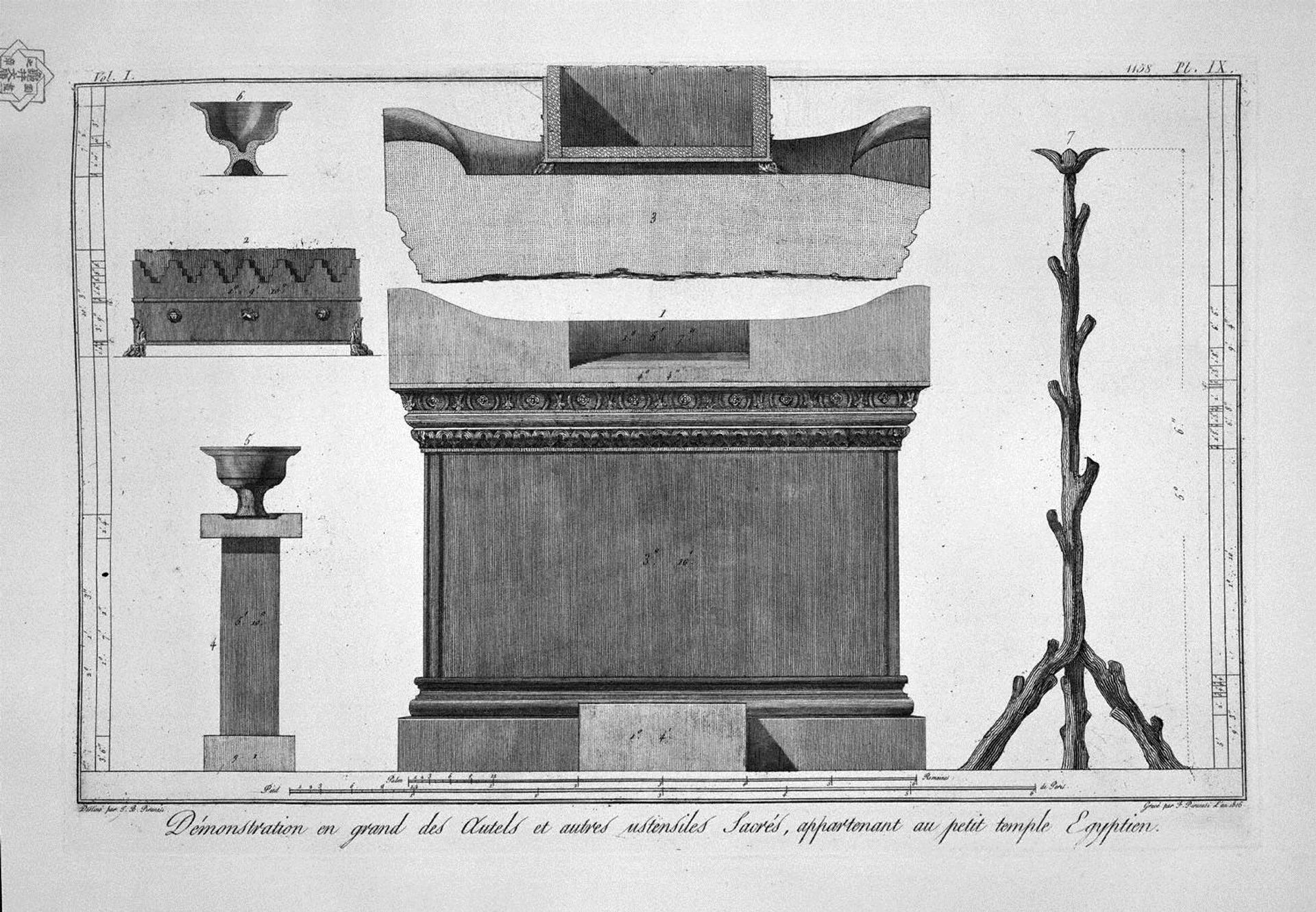 Altar and sacred furnishings of the Egyptian Temple by Giovanni Battista Piranesi