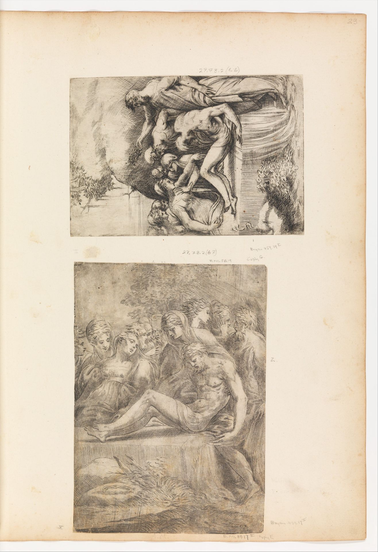 The Lamentation over the Dead Christ by Andrea Schiavone (Andrea Meldola)