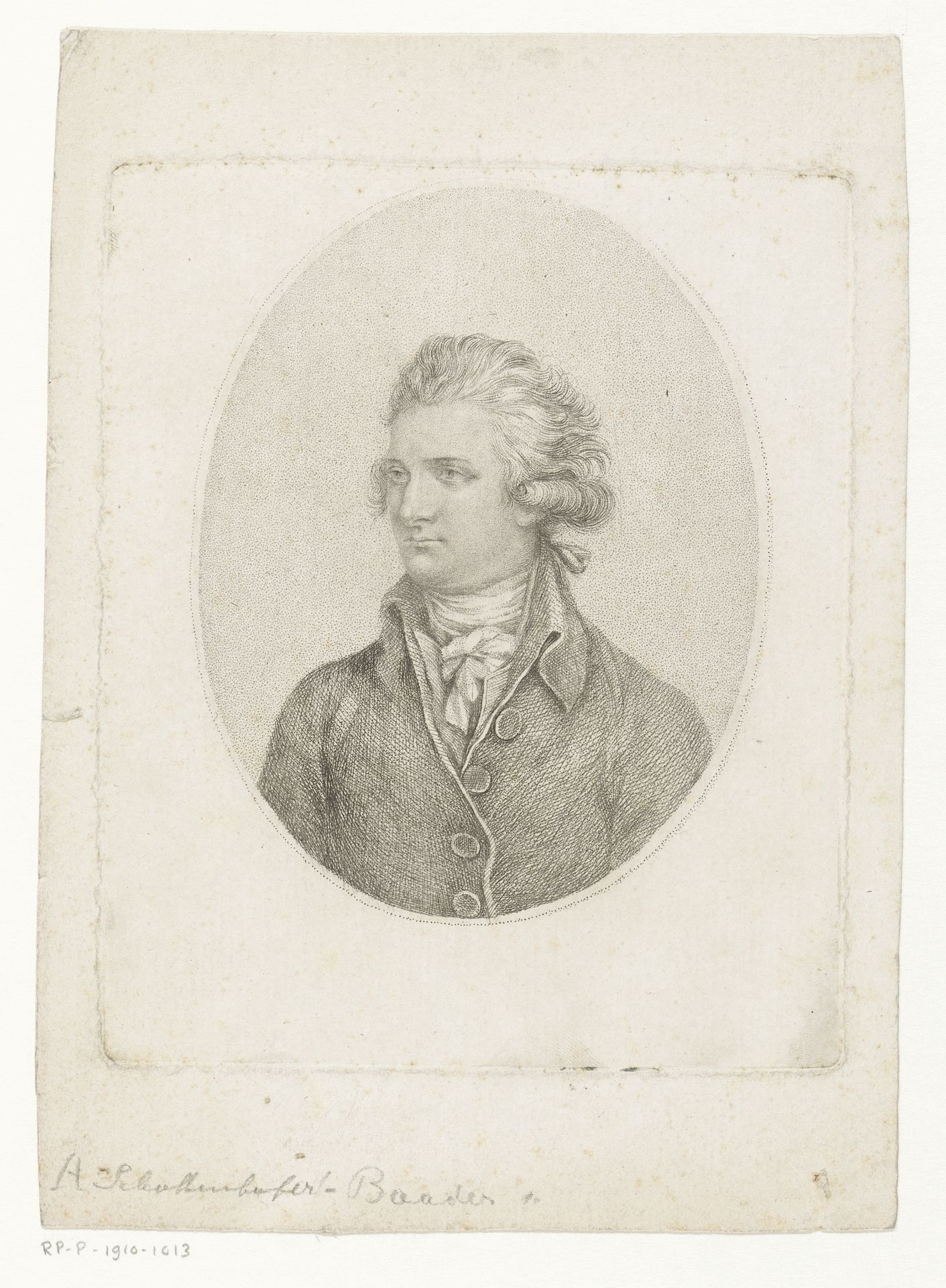 Portret van John Fitzgibbon by Amalie Baader