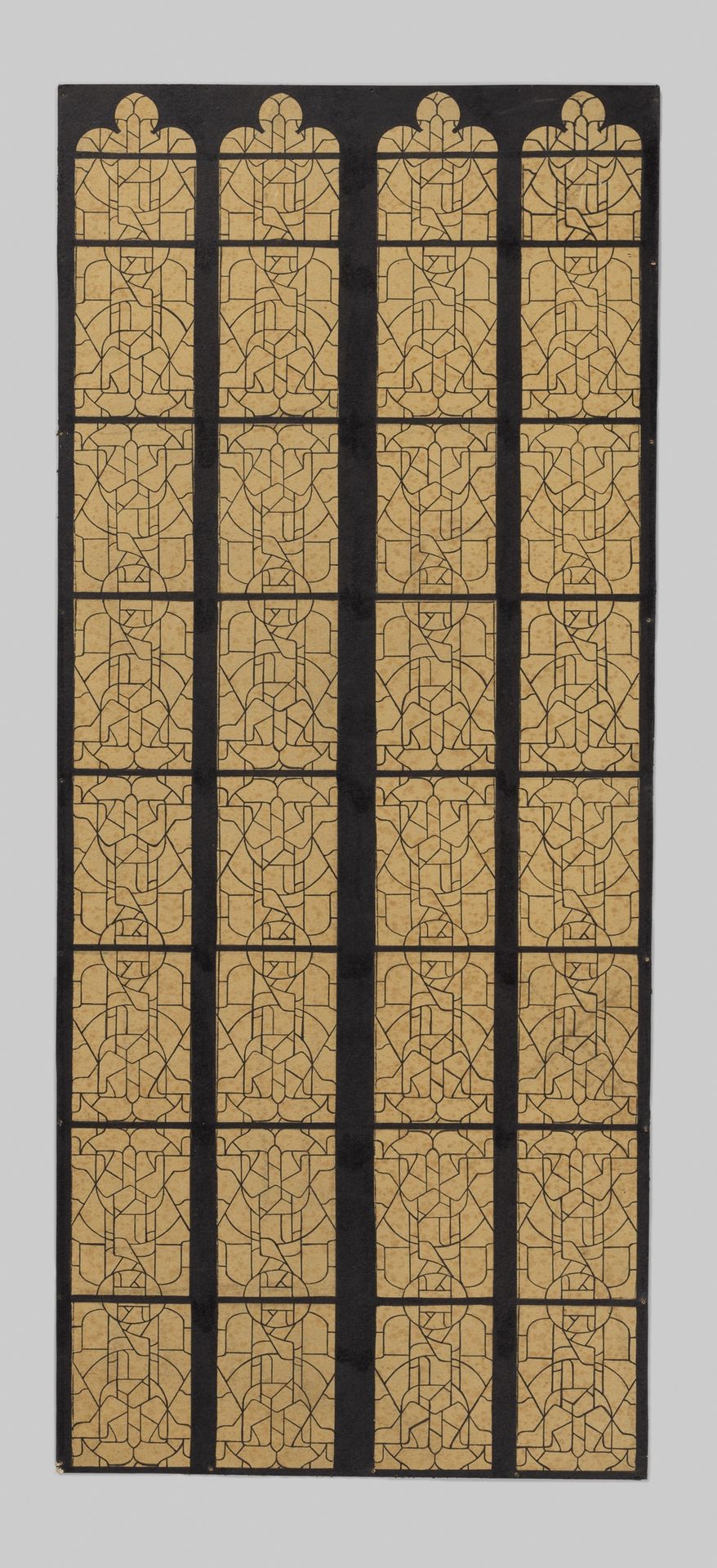 Tapijtontwerp voor ramen in het Noordertransept in de Dom te Utrecht by Richard Nicolaüs Roland Holst