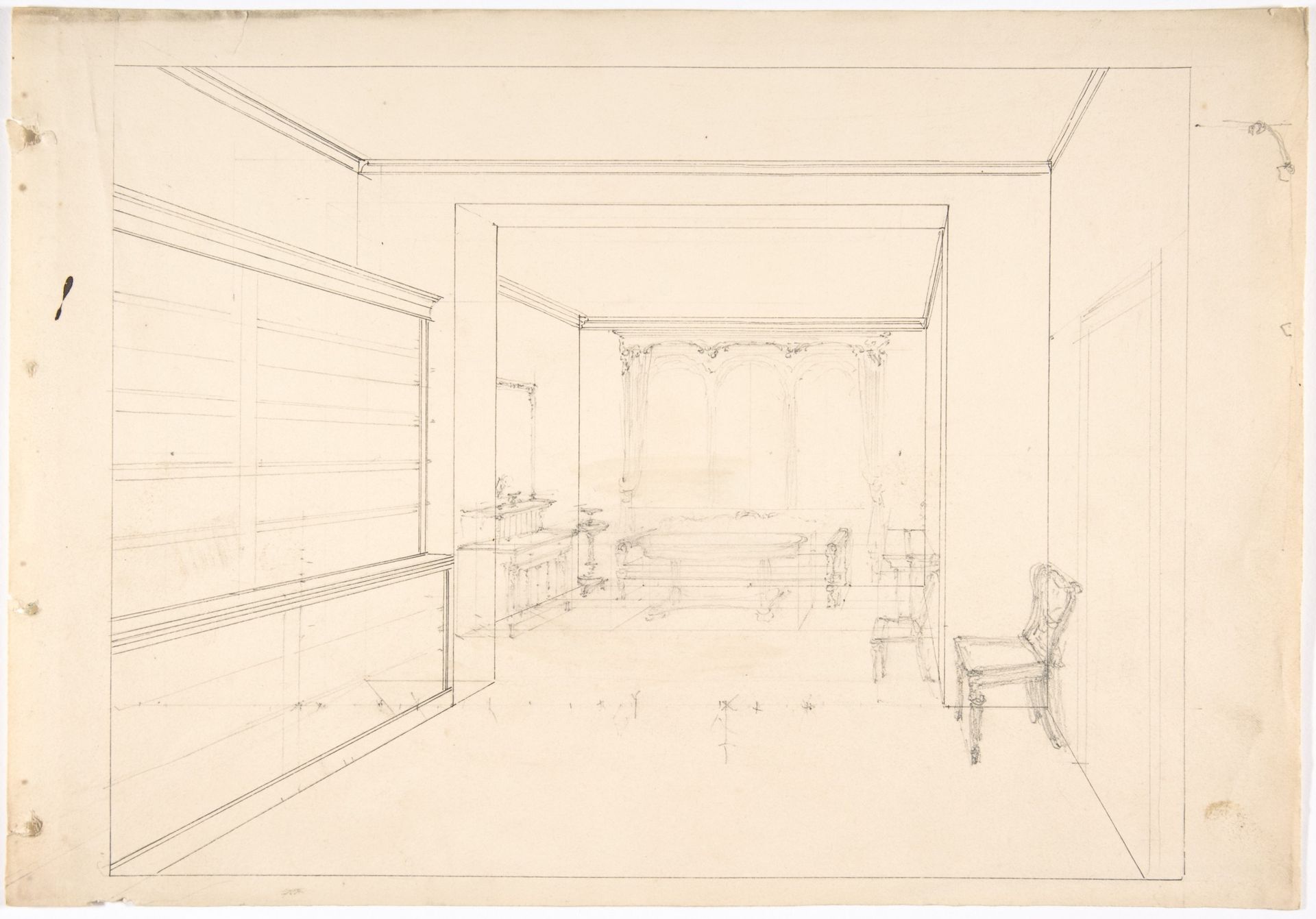 Perspective Drawing of an Interior by Anonymous