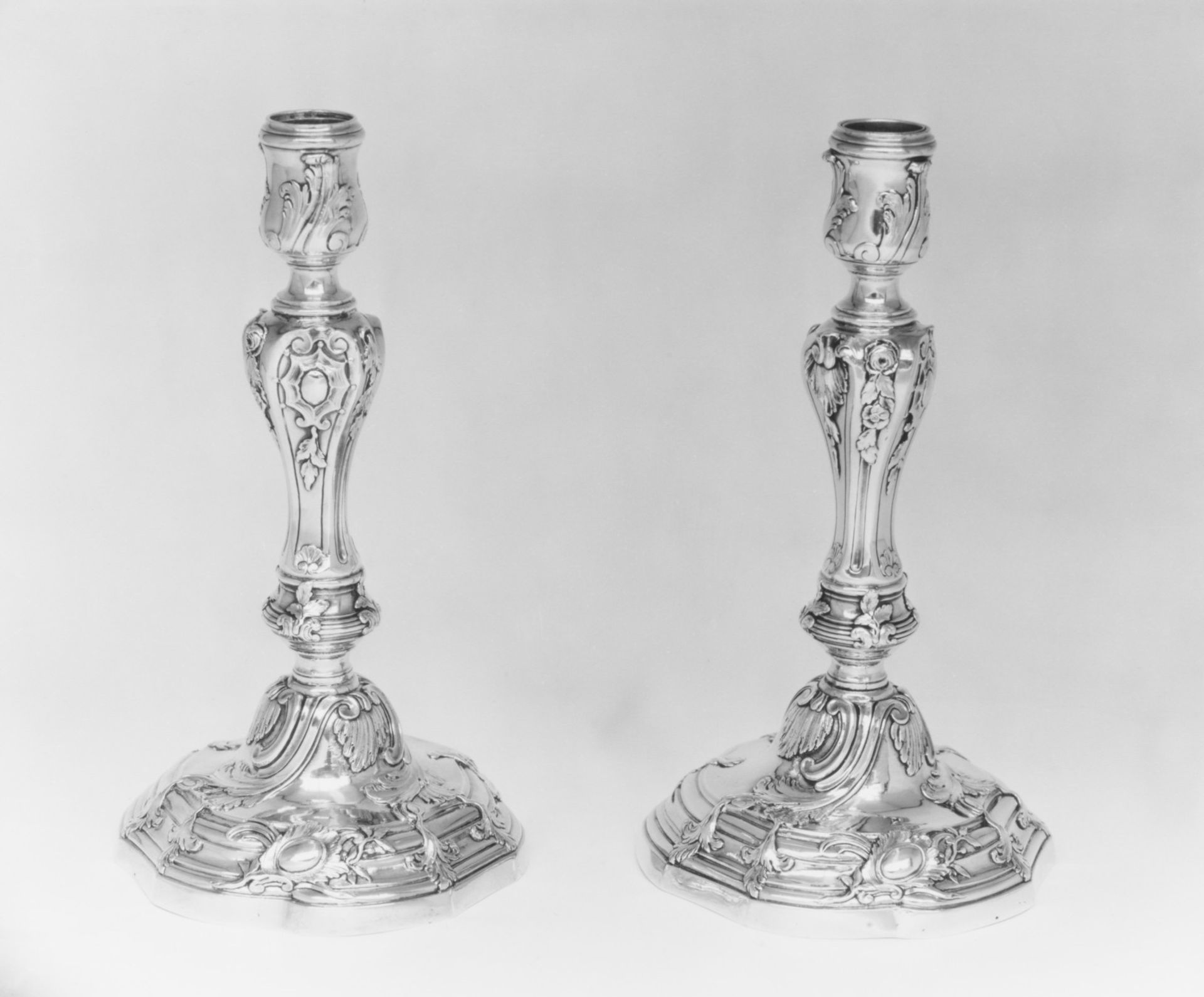 Pair of candlesticks by Guillaume Ledoux