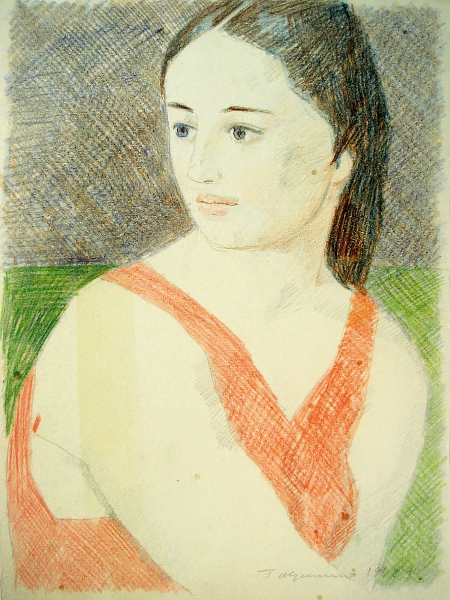 Young woman by Hryhorii Havrylenko