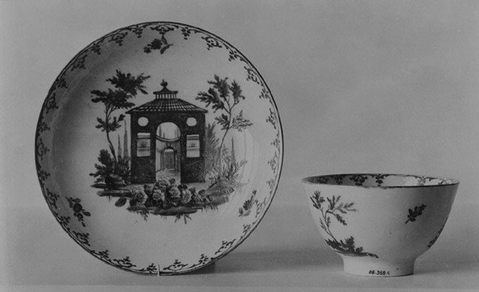 Teabowl and saucer by Cozzi Manufactory