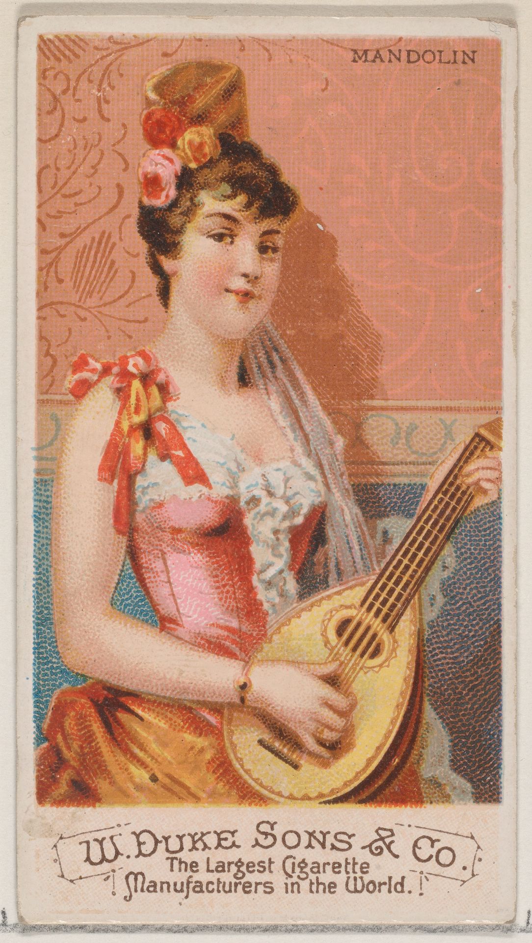Mandolin, from the Musical Instruments series (N82) for Duke brand cigarettes by W. Duke, Sons & Co.
