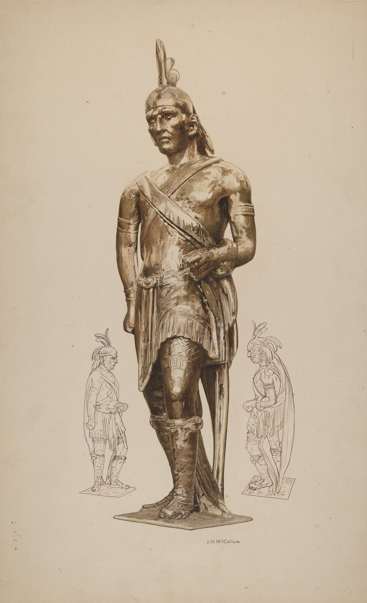 Cigar Store Indian by J. Herman McCollum