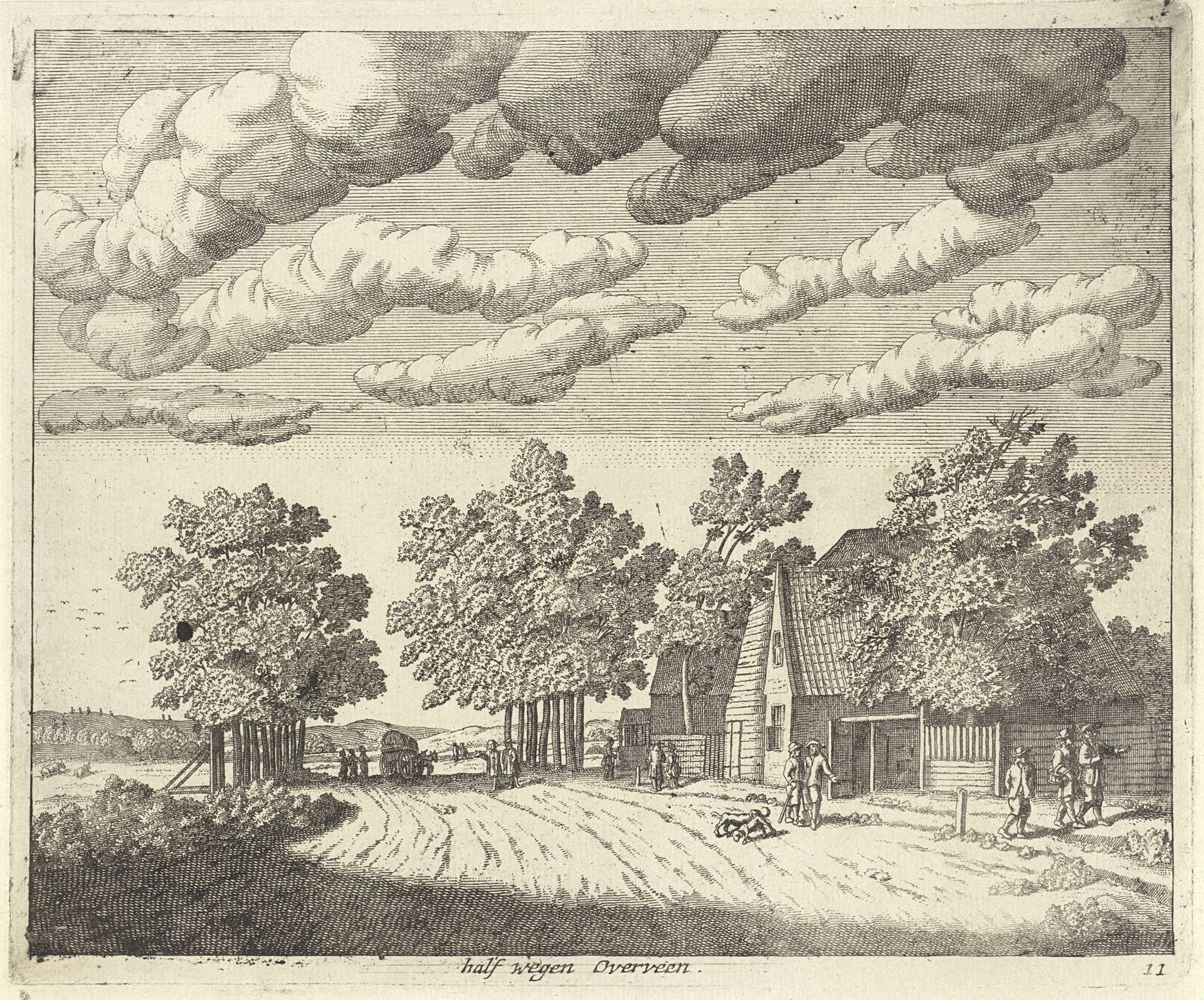 Landschap halverwege Overveen by Anonymous