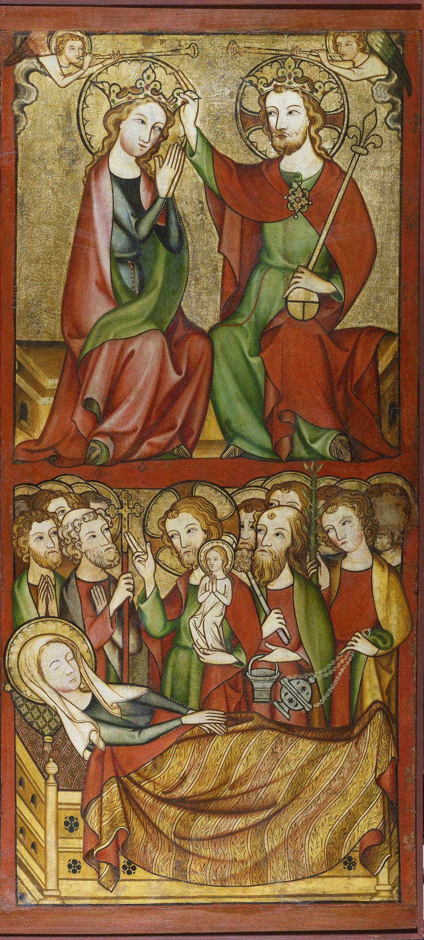 Coronation and Death of the Virgin by Anonymous