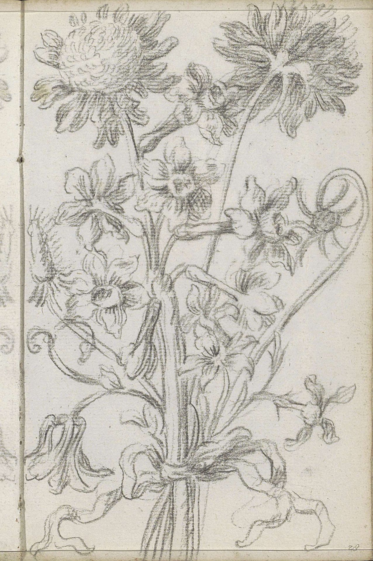 Boeket met bloemen by Petrus Johannes van Reysschoot