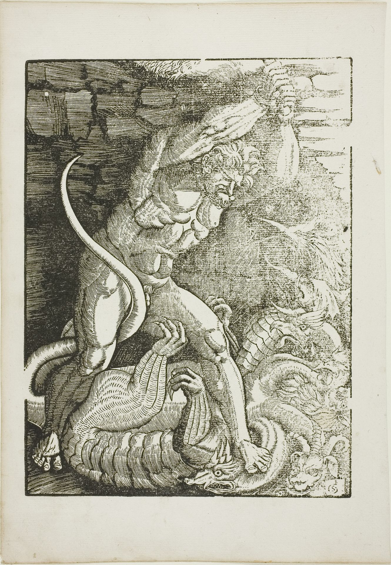 Hercules Killing the Lernean Hydra, from Scenes from the Life of Hercules by Gabriel Salmon