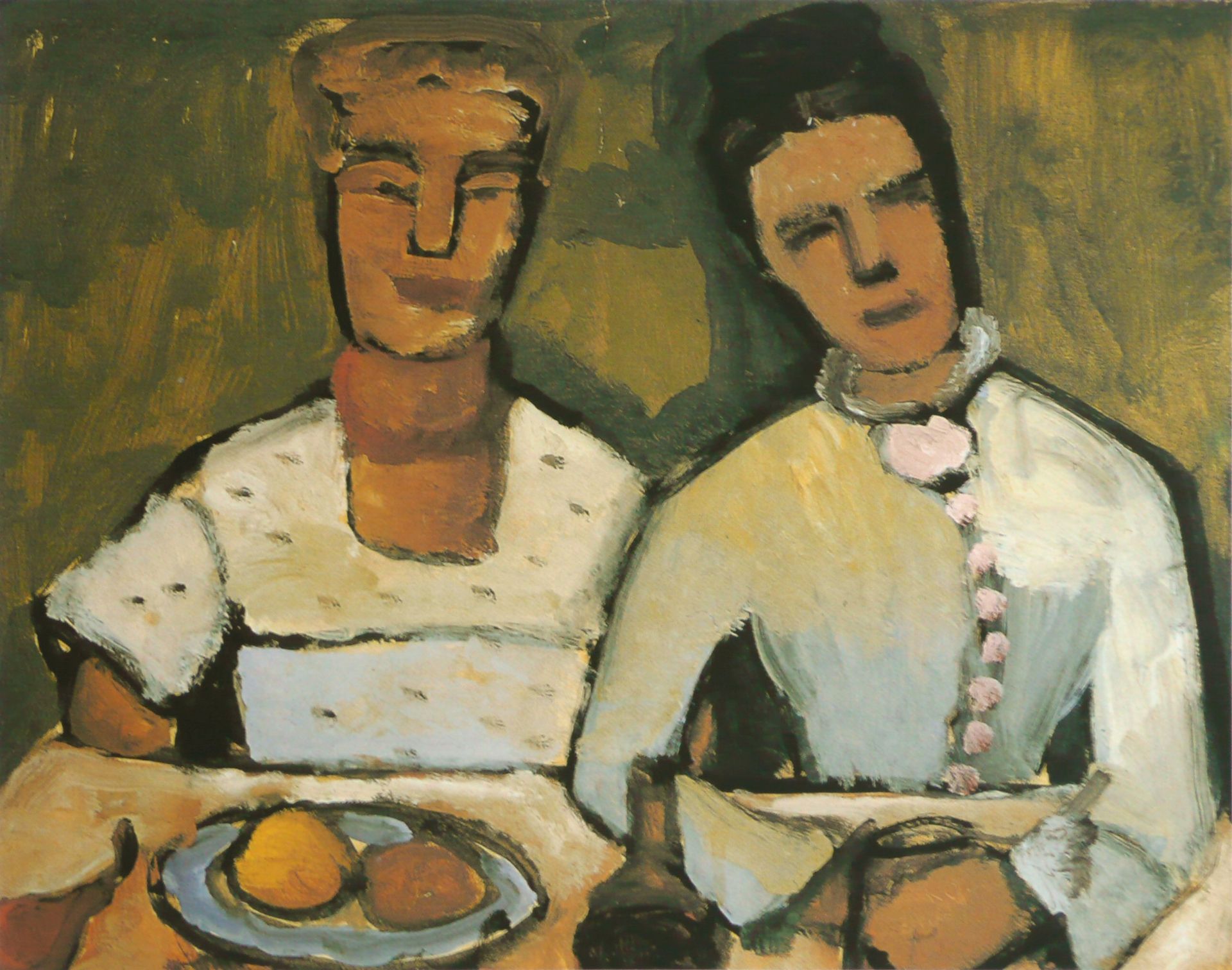 Lee and his sister Hoetger by Paula Modersohn-Becker