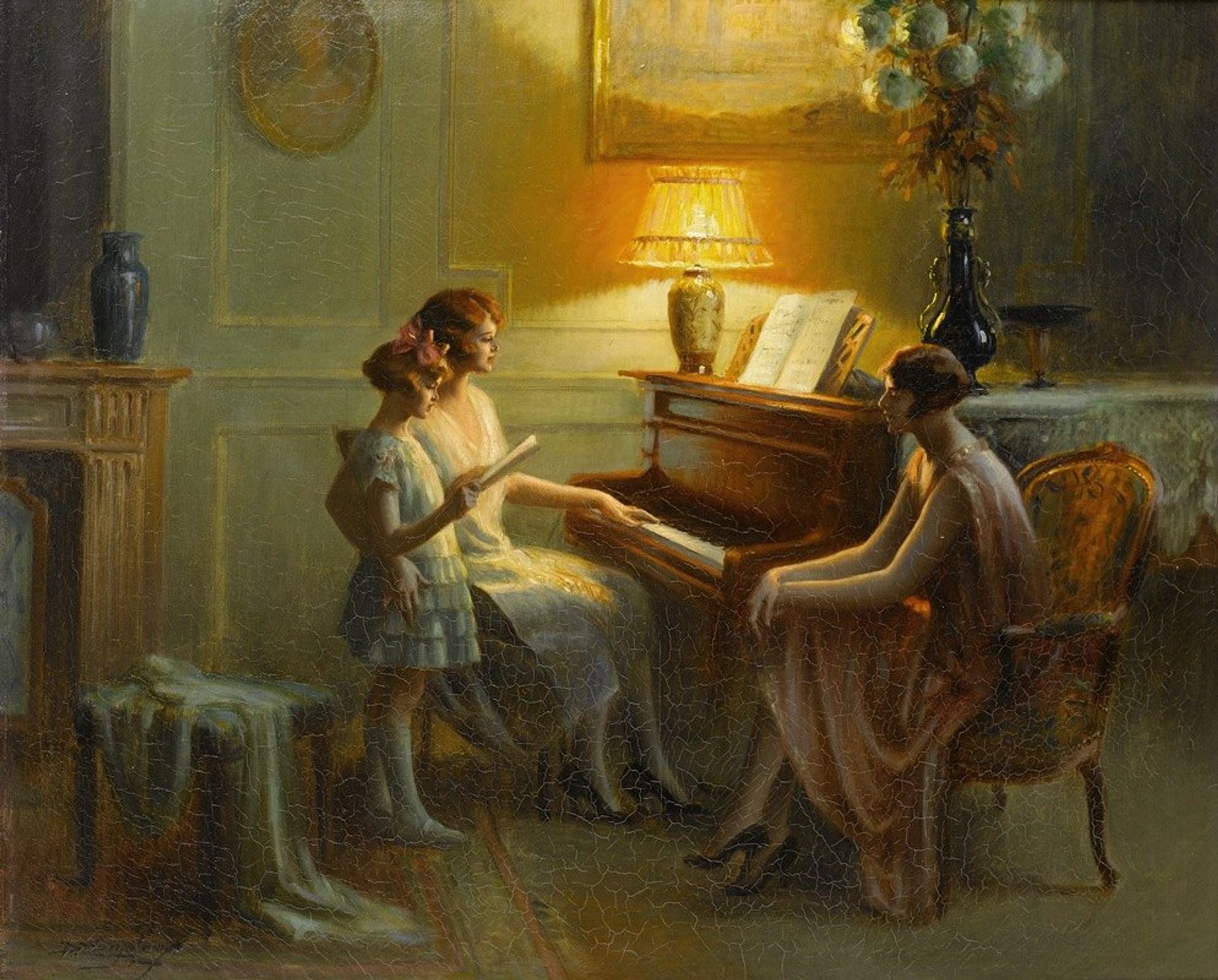 By the piano by Delphin Enjolras