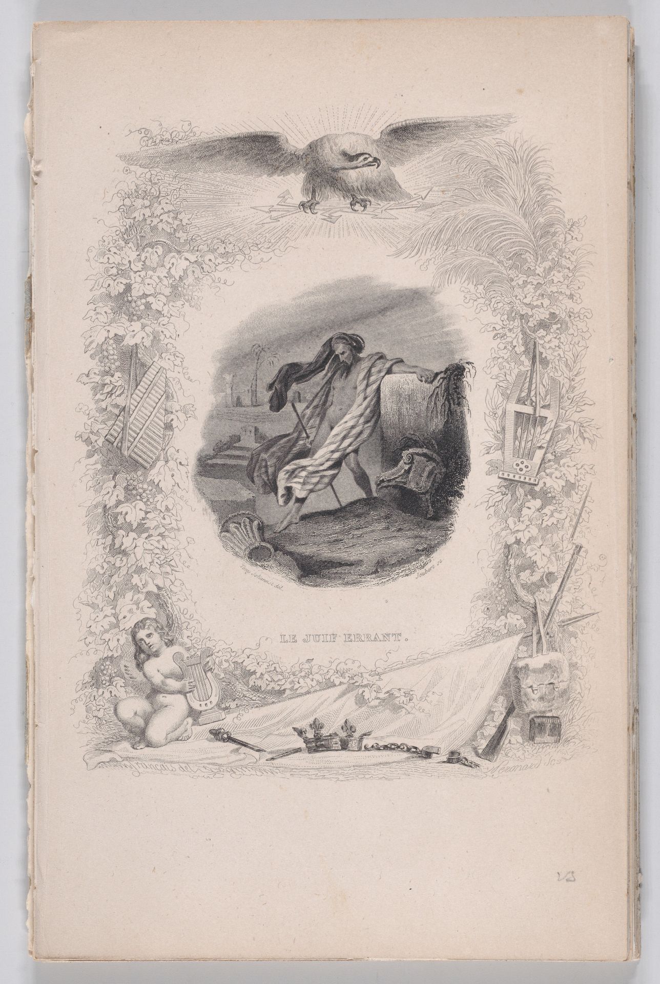 "The Wandering Jew" from The Songs of Béranger by Tony Johannot