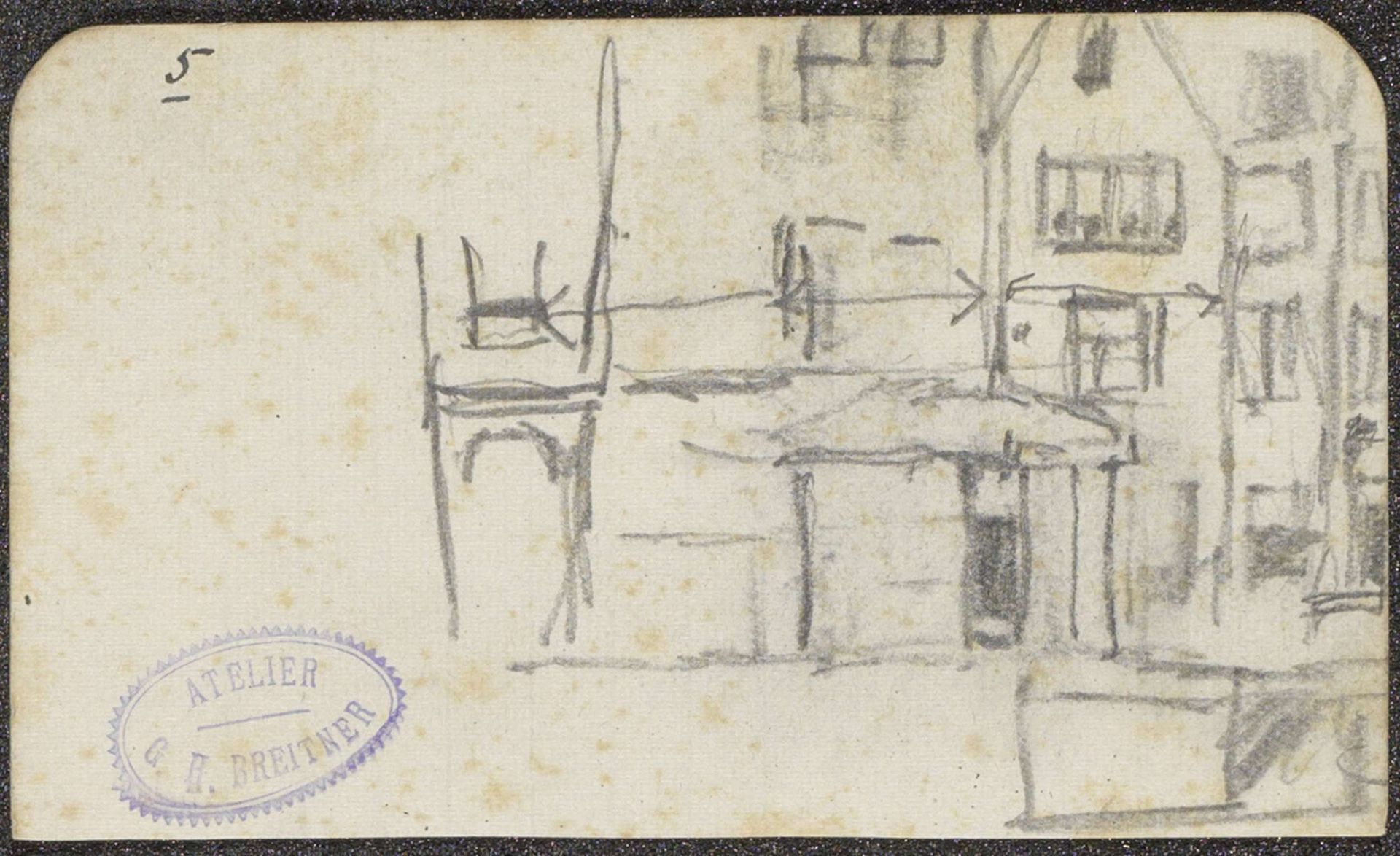 Huizenrij in Amsterdam by George Hendrik Breitner