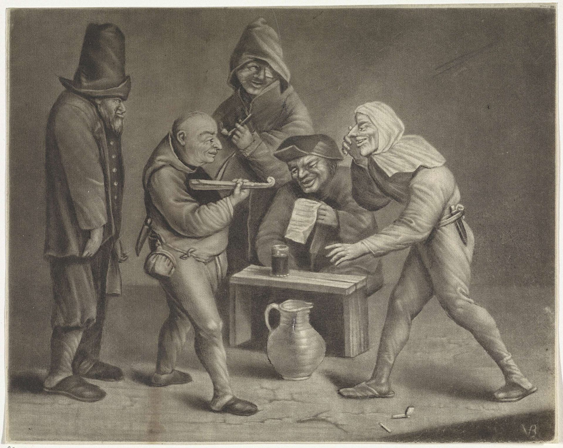 Vijf dwazen by Jan van der Bruggen