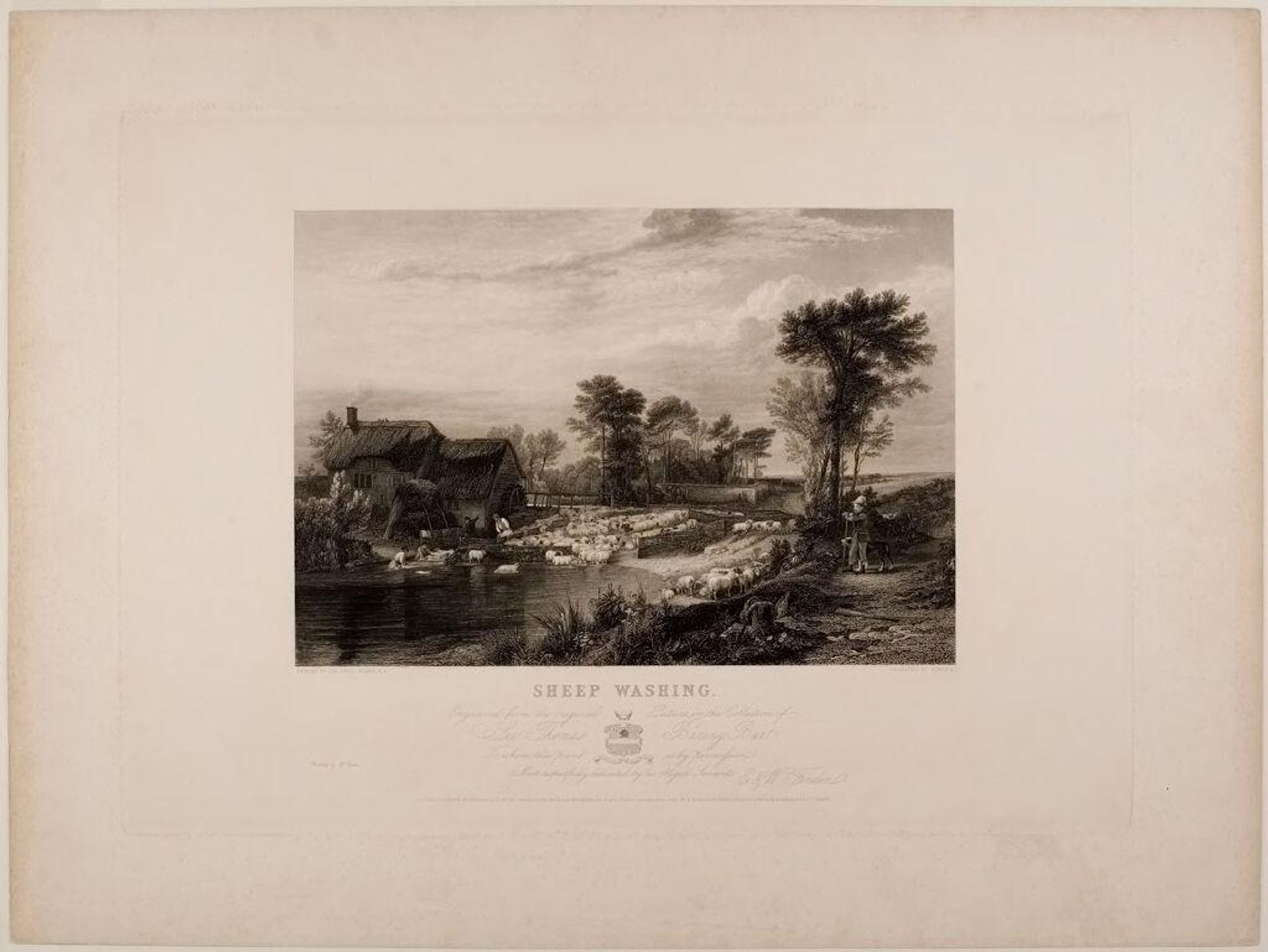 Sheep-washing by William Finden